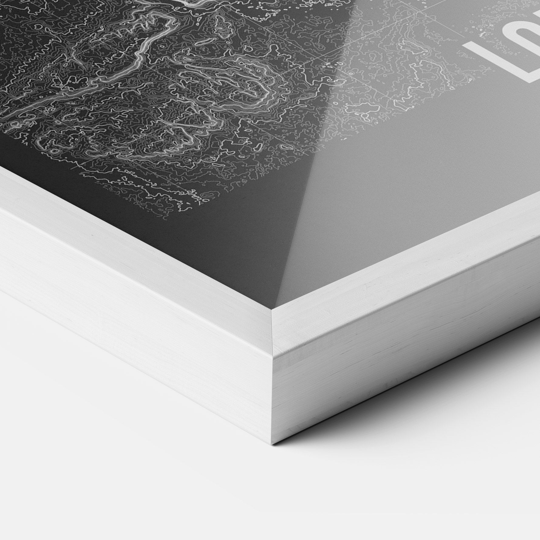 London Grey Map mockup 3