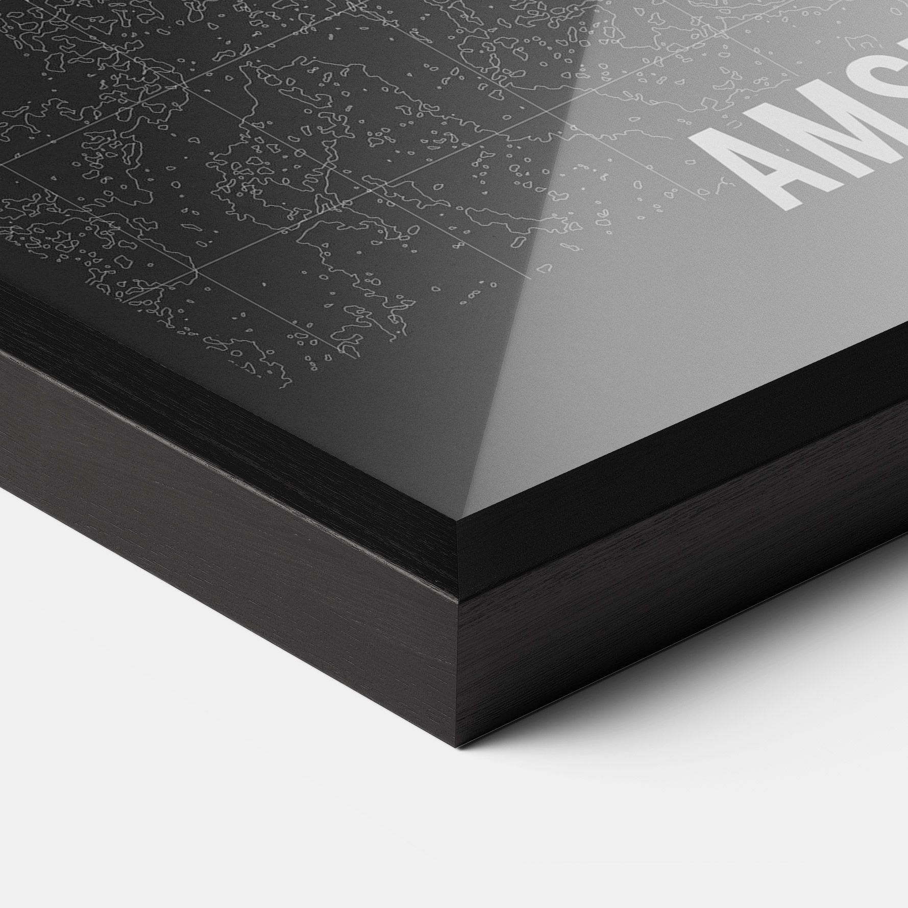 Amsterdam Grey Map mockup 3