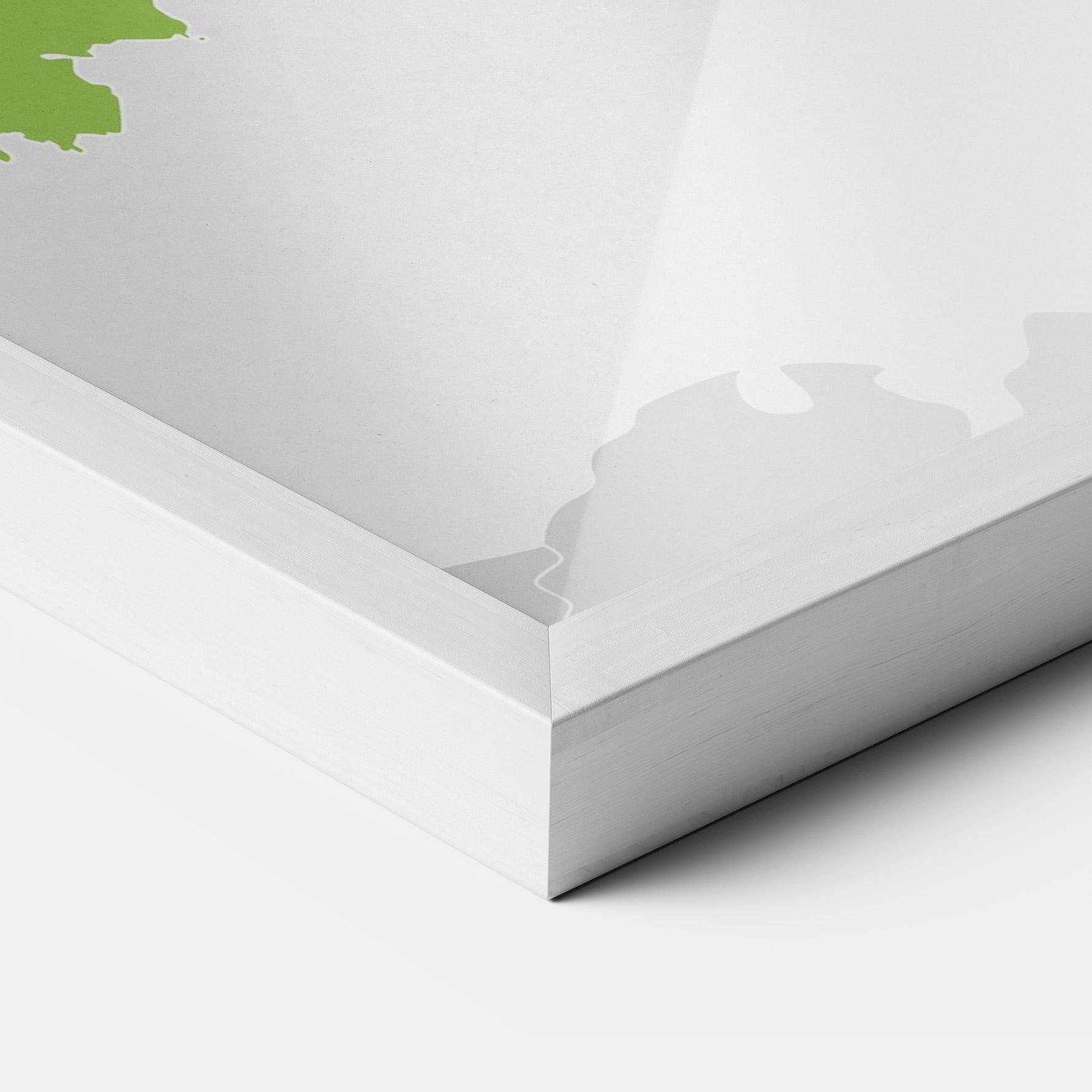 Рамкиран постер Italy Green Map mockup 3