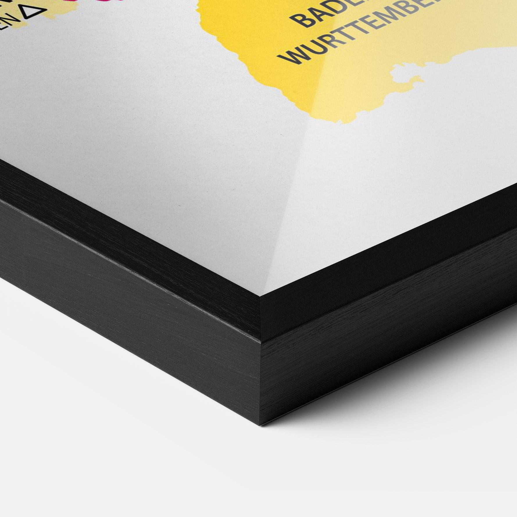 Рамкиран постер Germany Color Map mockup 3