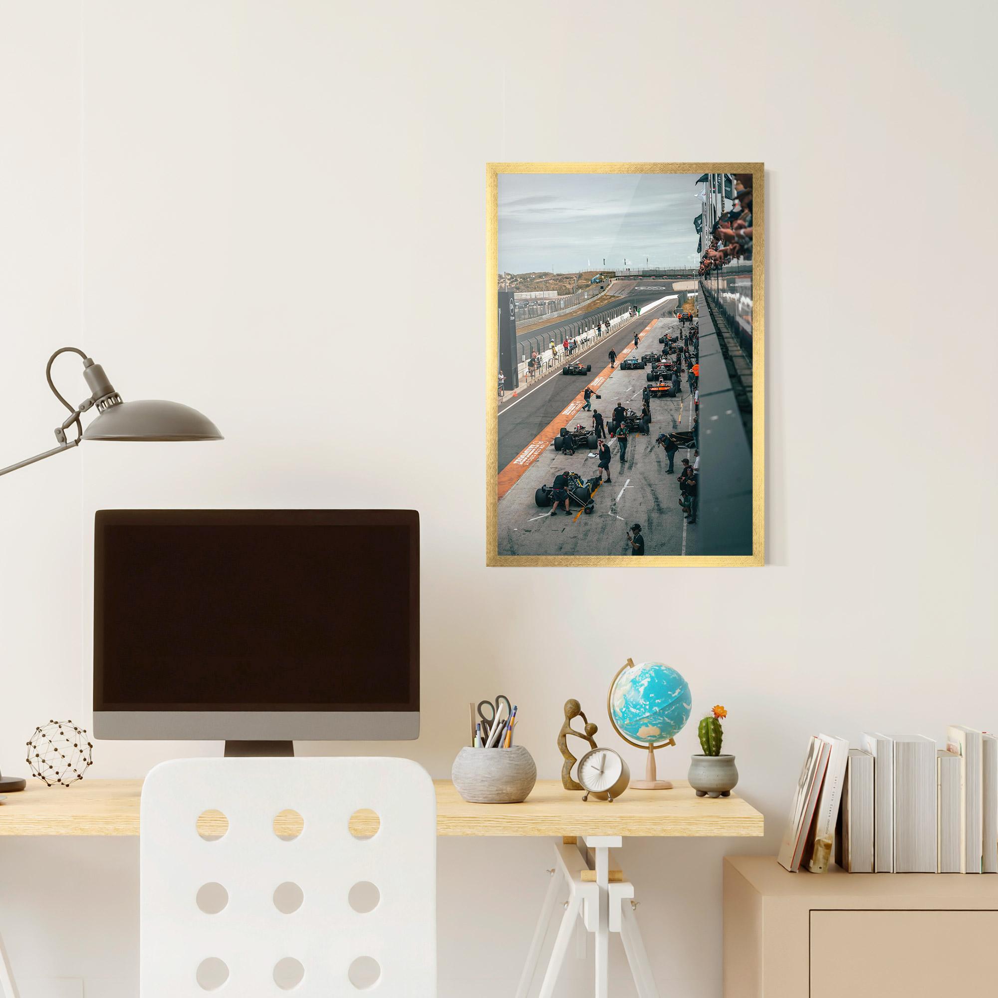 Рамкиран постер Fromula 1 Cars mockup 6