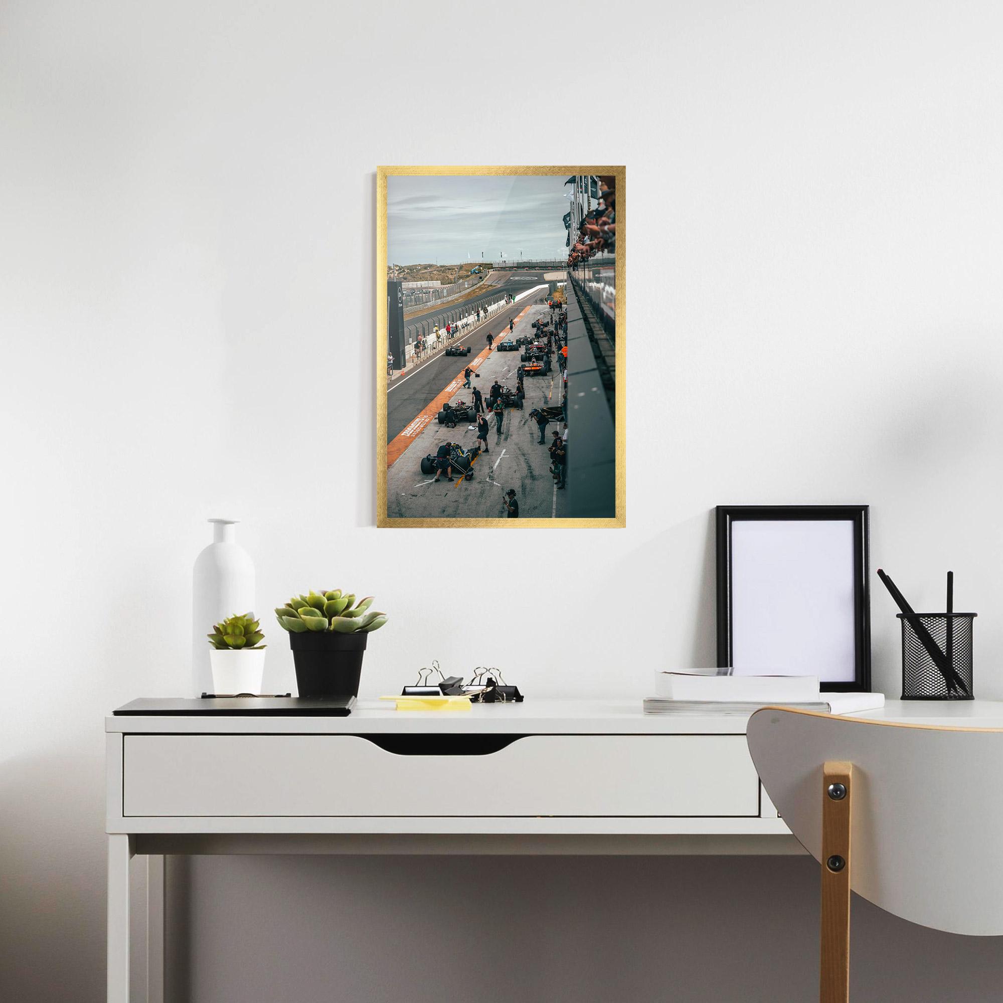 Рамкиран постер Fromula 1 Cars mockup 7