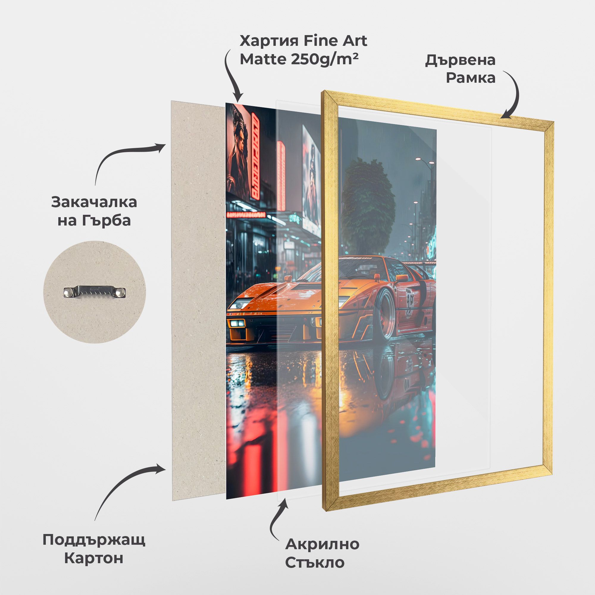 Orange Super Car mockup 1