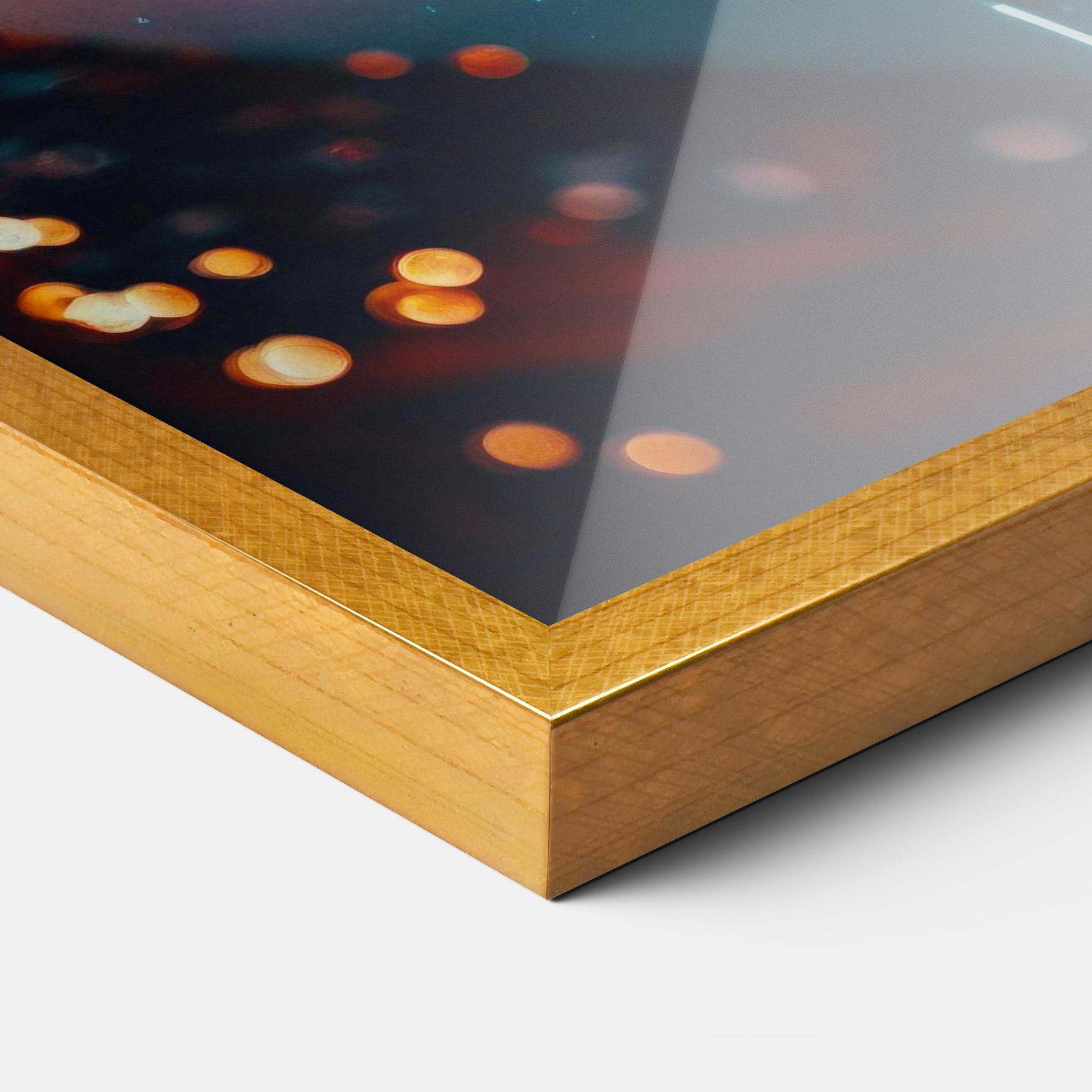 Рамкиран постер Rainy Sport Car mockup 3