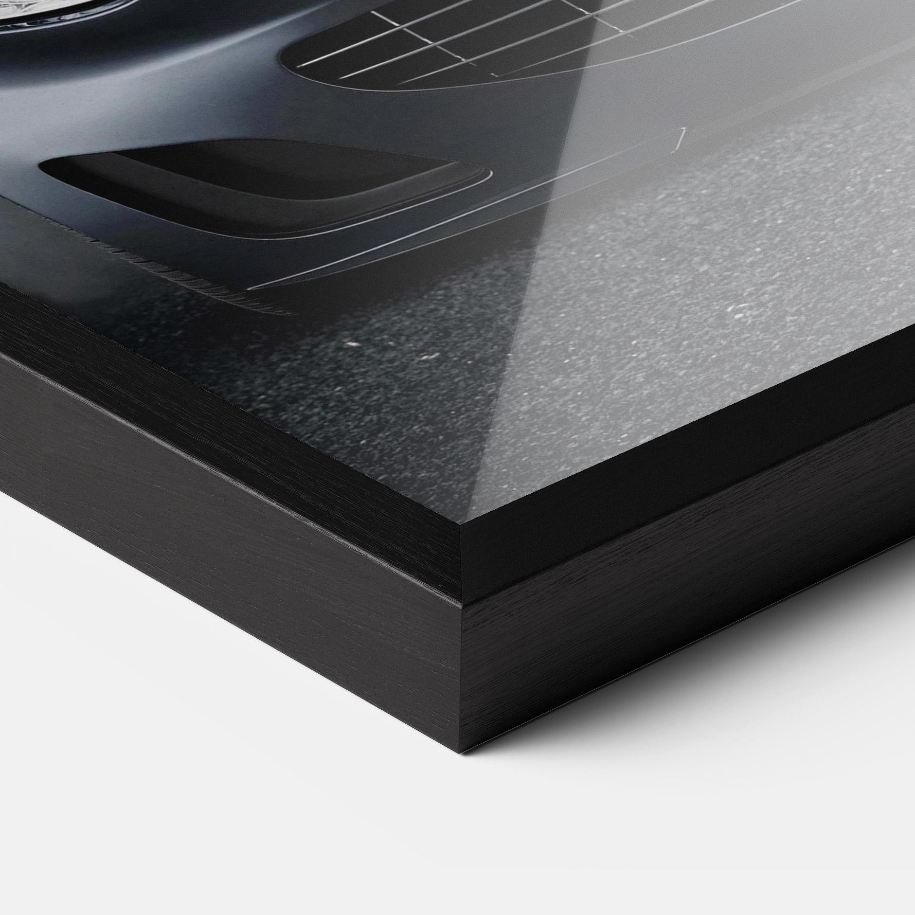 Рамкиран постер Black Front Car mockup 3