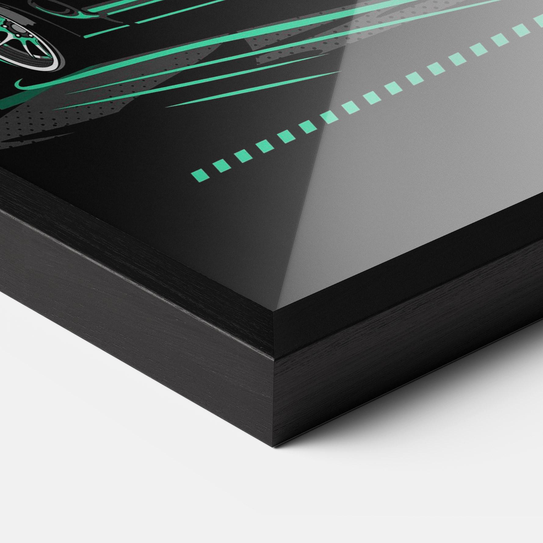 Рамкиран постер Street Racing mockup 3