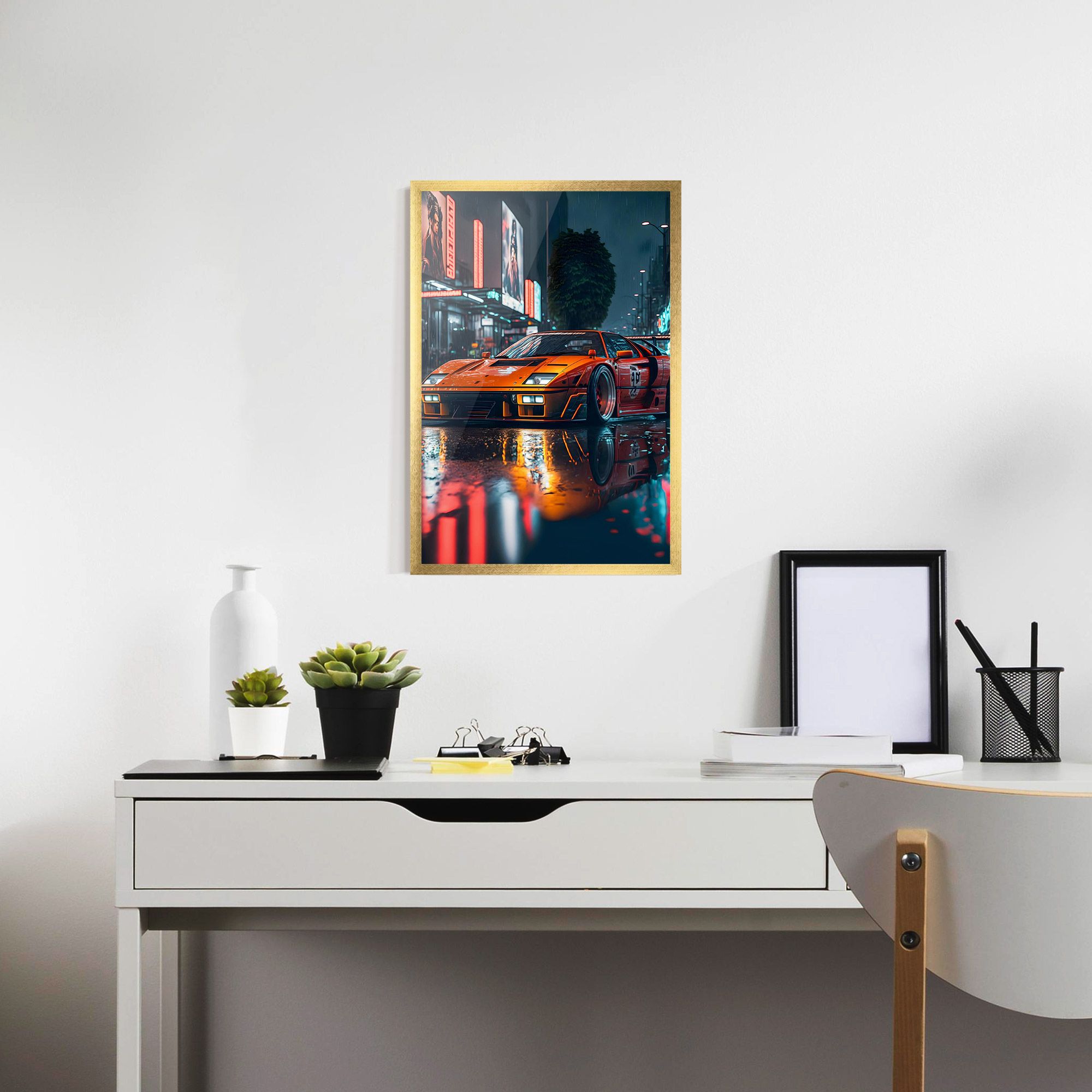 Orange Super Car mockup 7