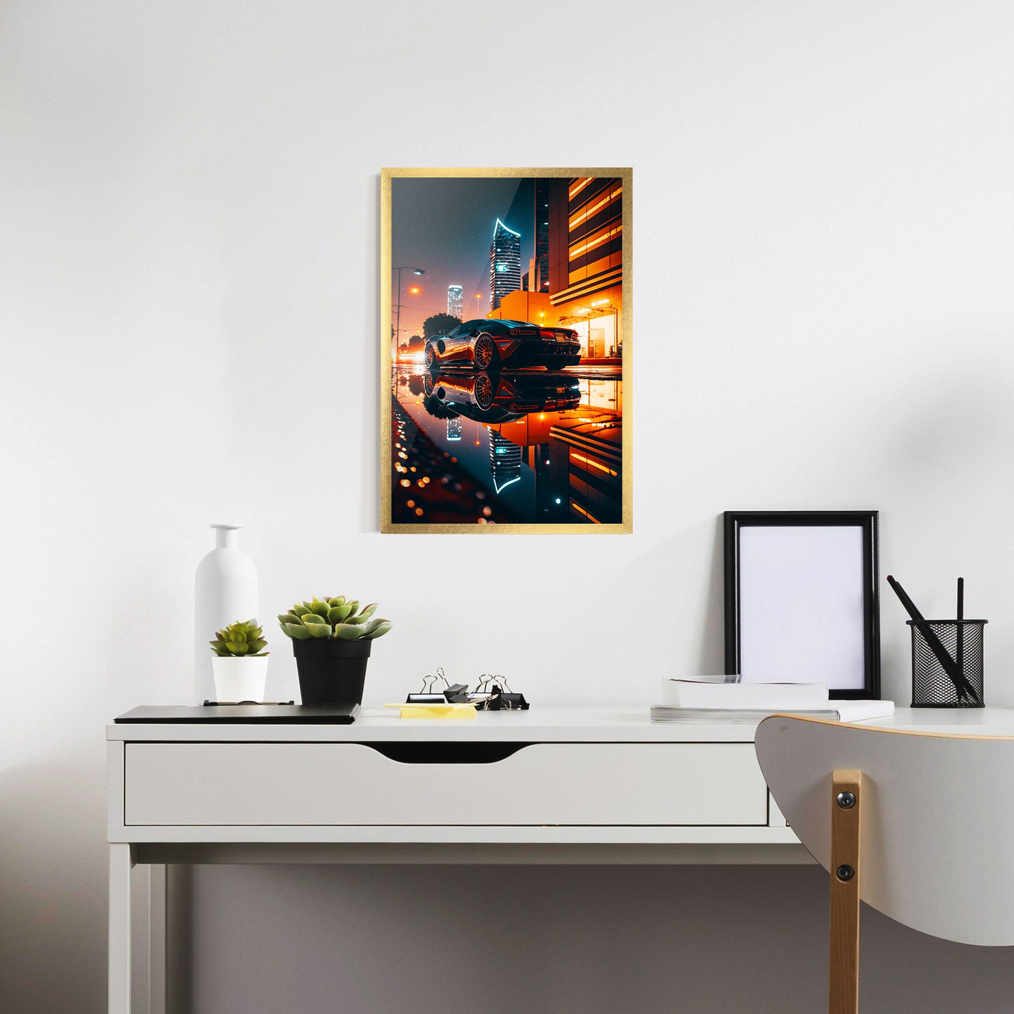 Rainy Sport Car mockup 7