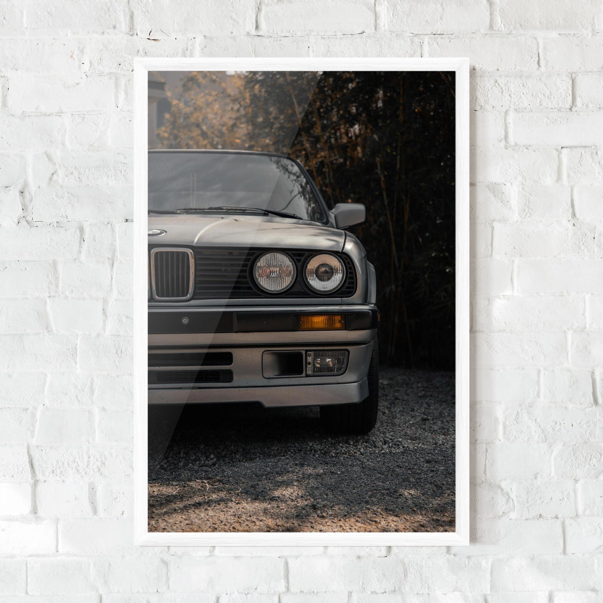 Рамкиран постер Old Bmw Car mockup 0