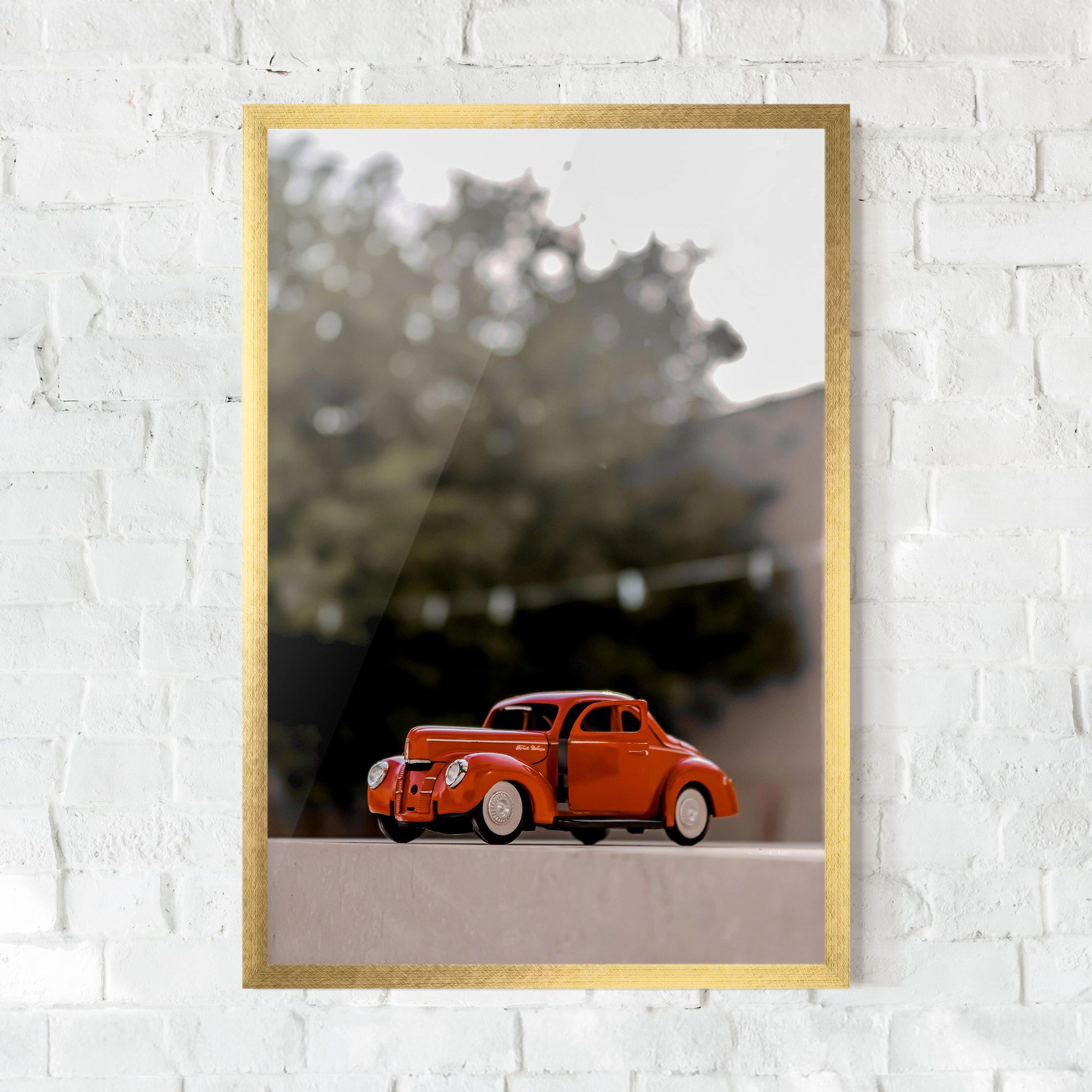 Orange Toy Car mockup 0
