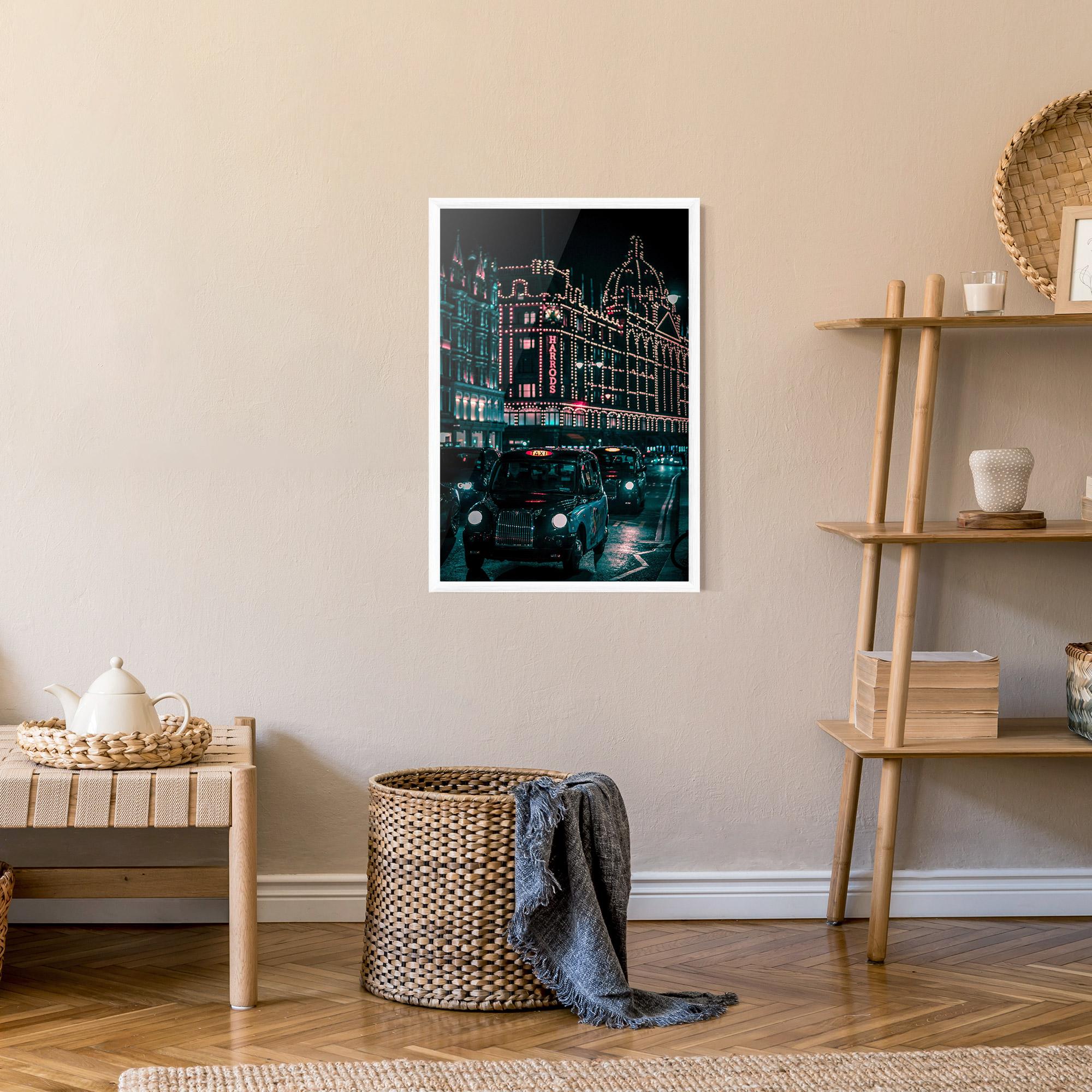 Рамкиран постер City Lights Car mockup 9