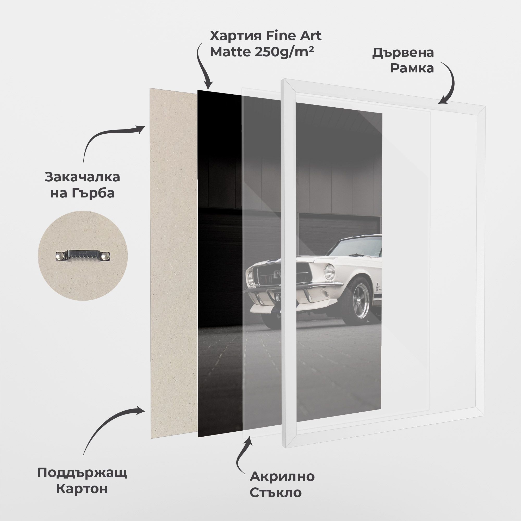 White Vintage Car mockup 1