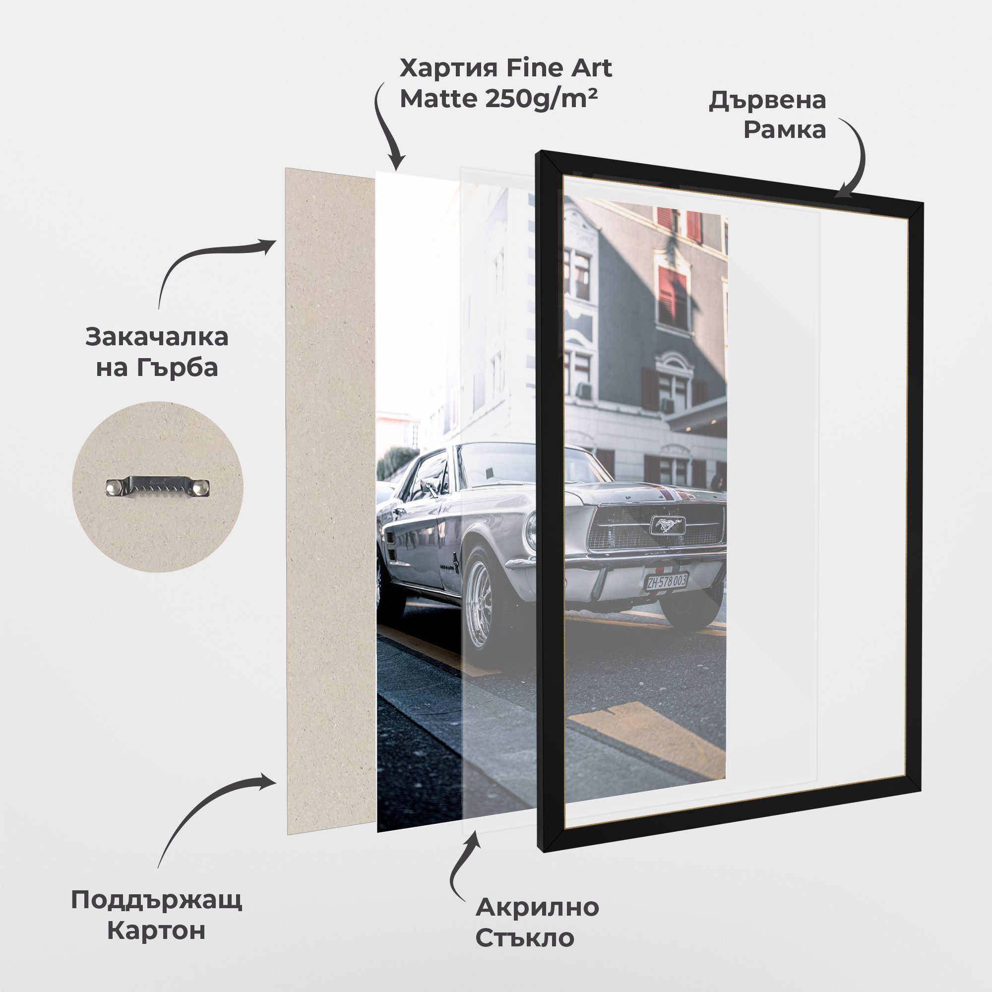 Vintage White Car mockup 1