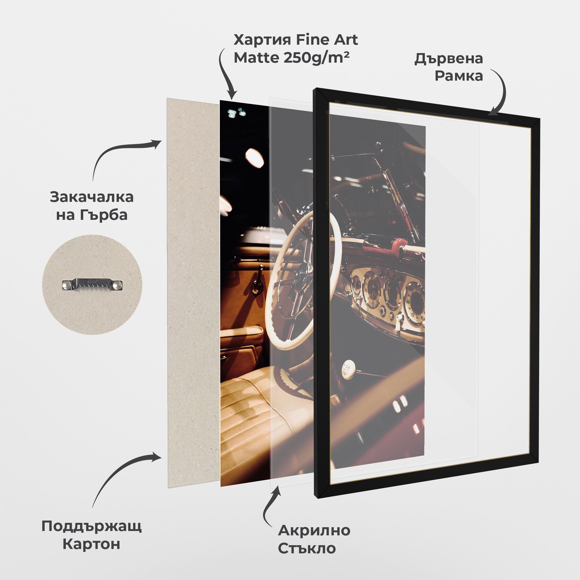 White Steering Wheel mockup 1