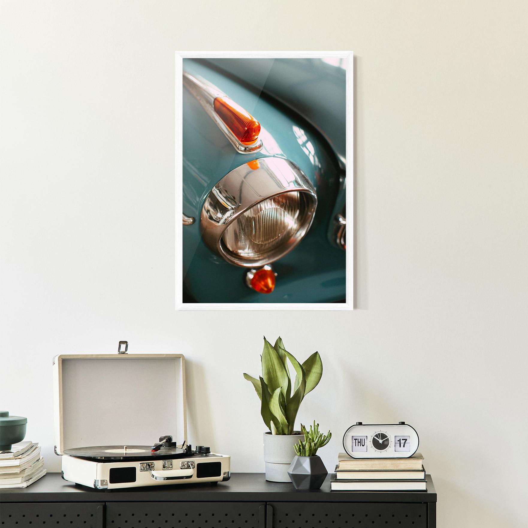 Рамкиран постер Green Closeup Car mockup 2