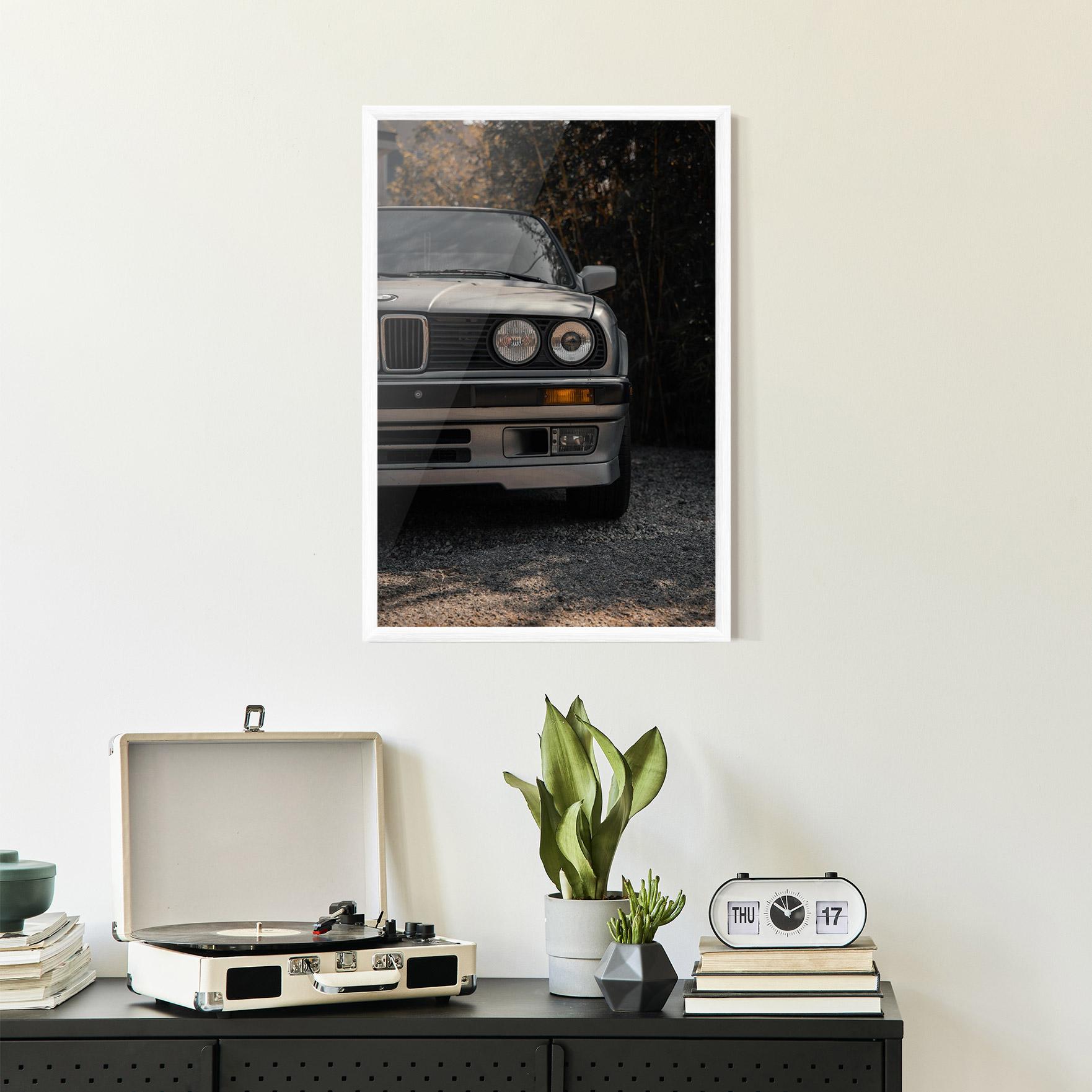 Рамкиран постер Old Bmw Car mockup 2