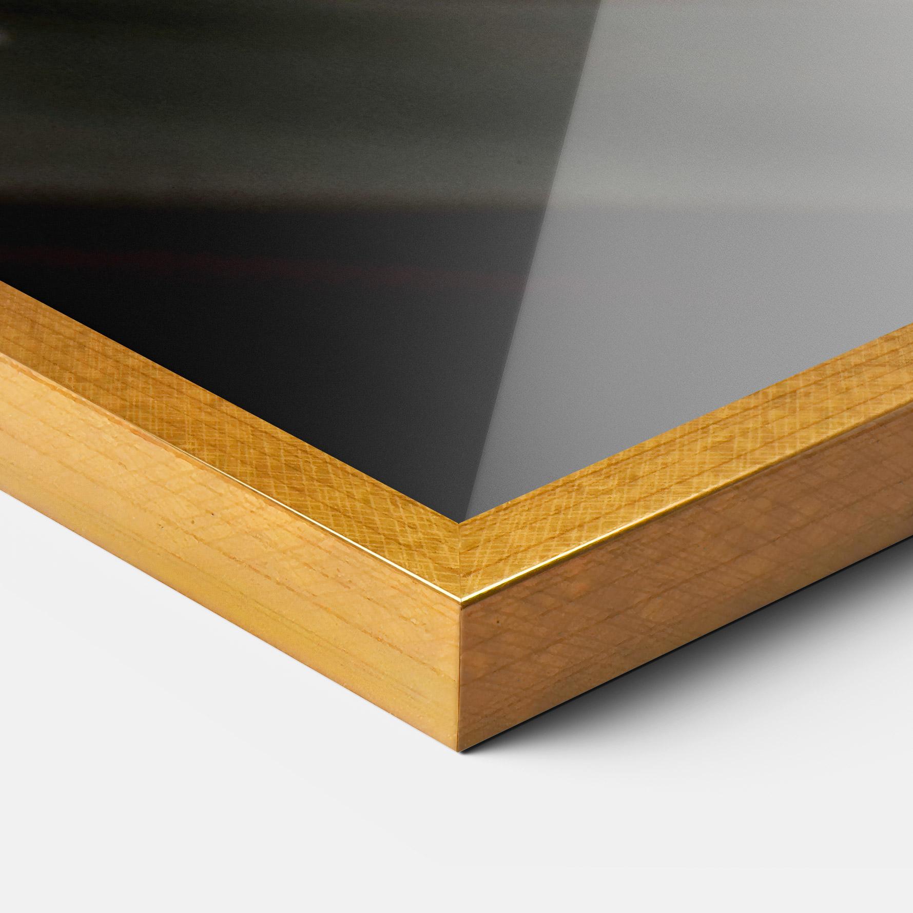 Рамкиран постер Orange Steering Wheel mockup 3