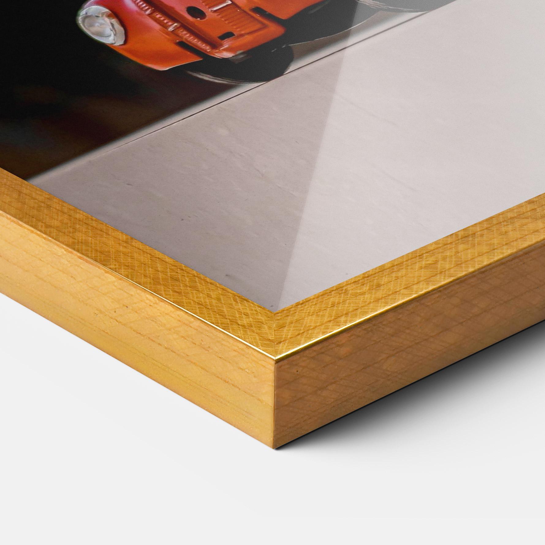 Рамкиран постер Orange Toy Car mockup 3