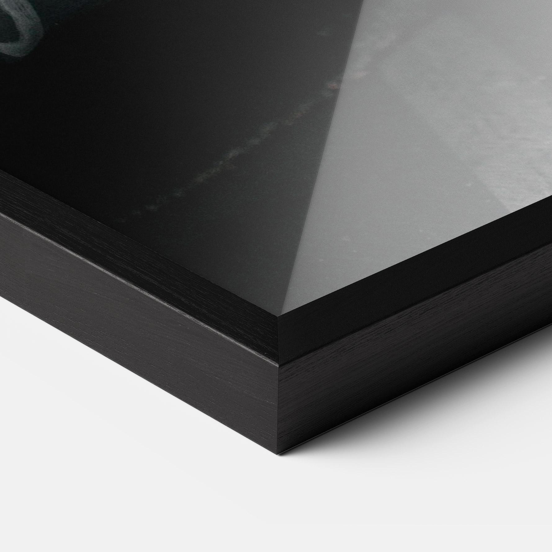 Рамкиран постер Classic Blue Car mockup 3