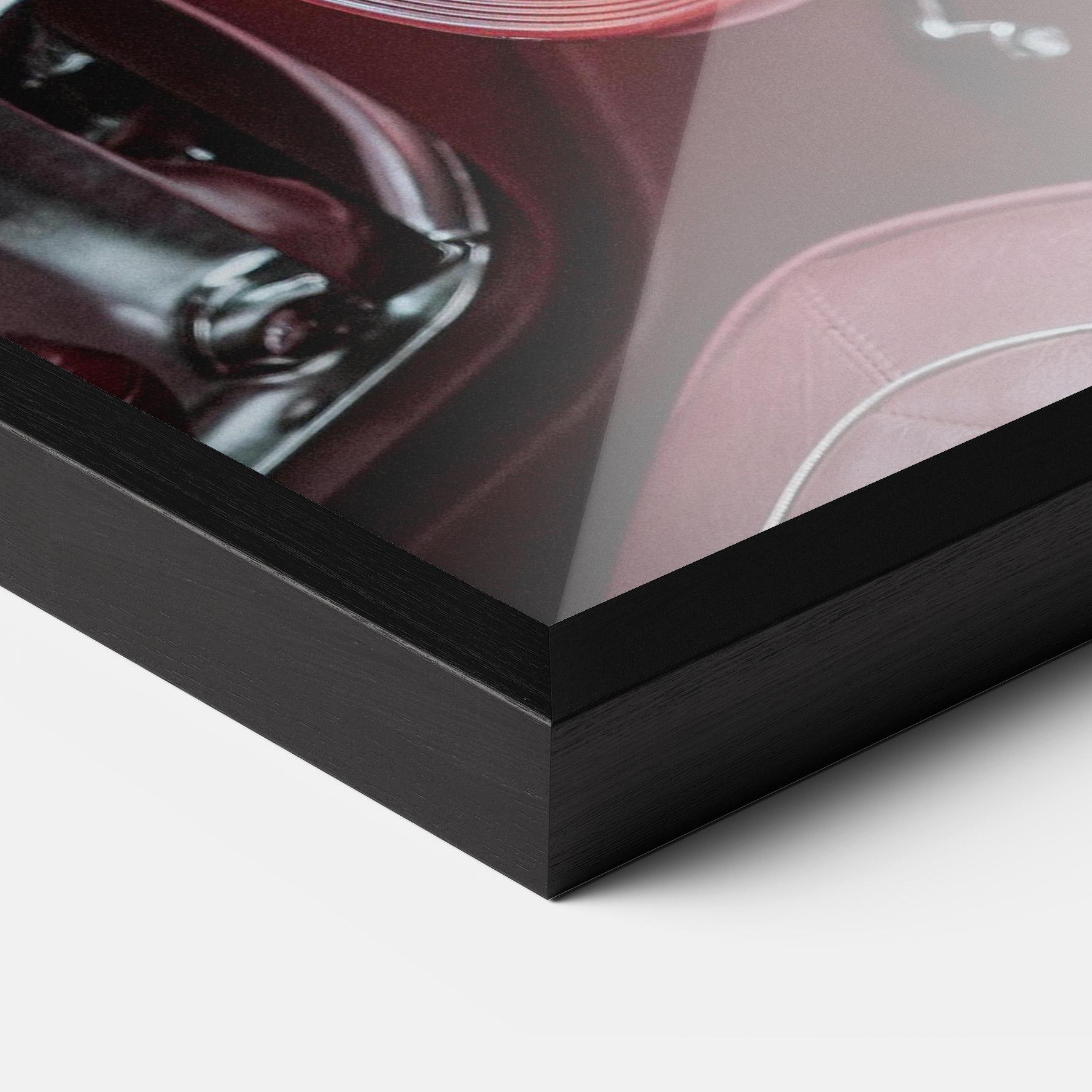 Рамкиран постер Red Steering Wheel mockup 3