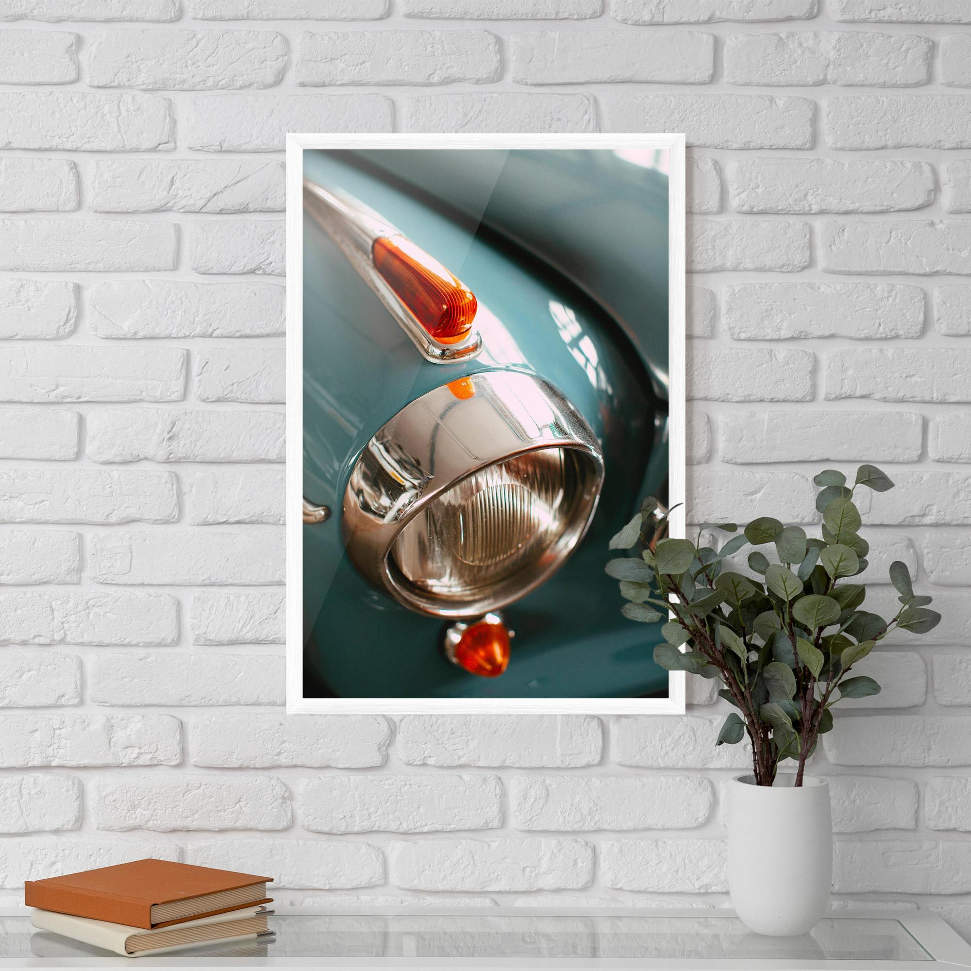 Рамкиран постер Green Closeup Car mockup 5