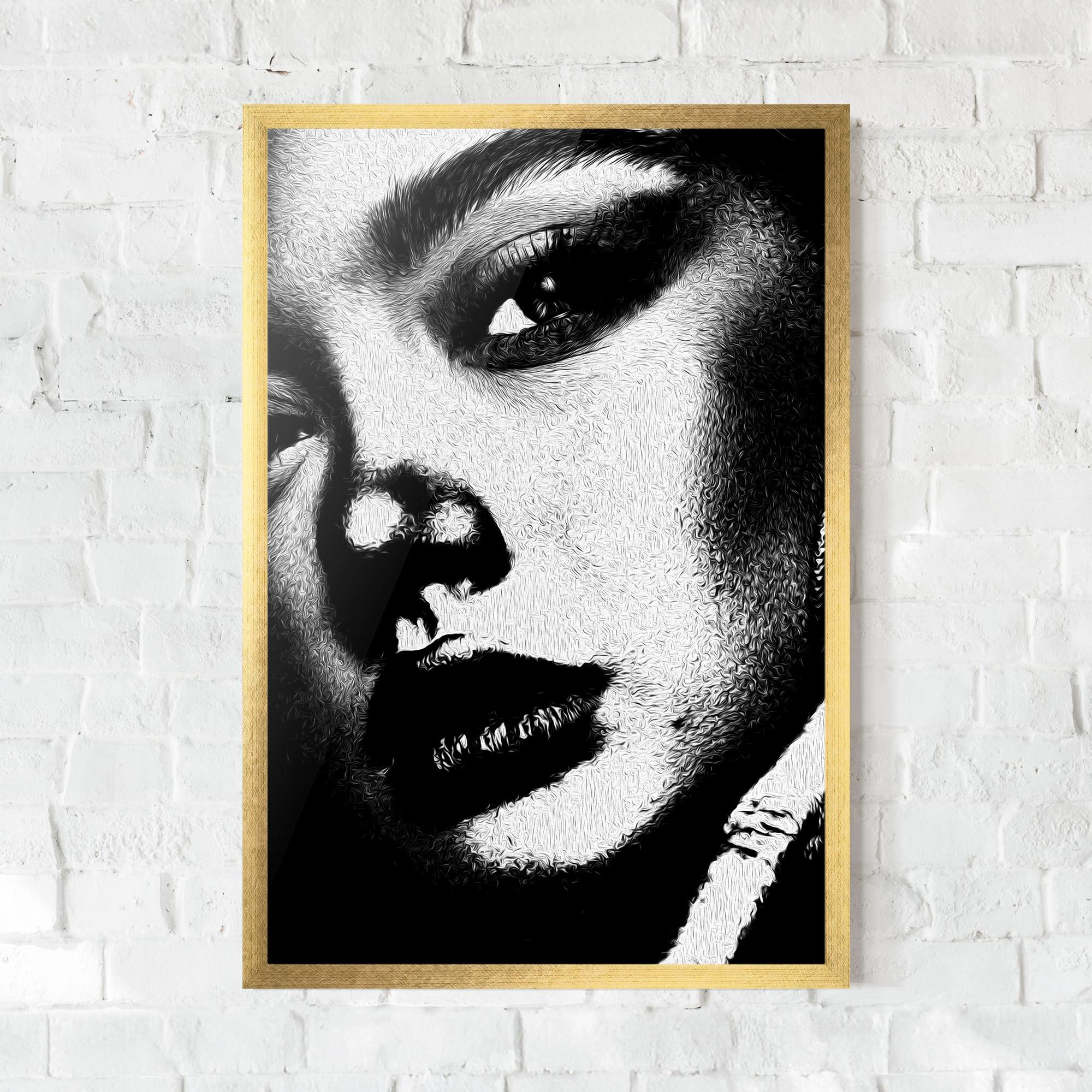 Рамкиран постер White Light Face mockup 0