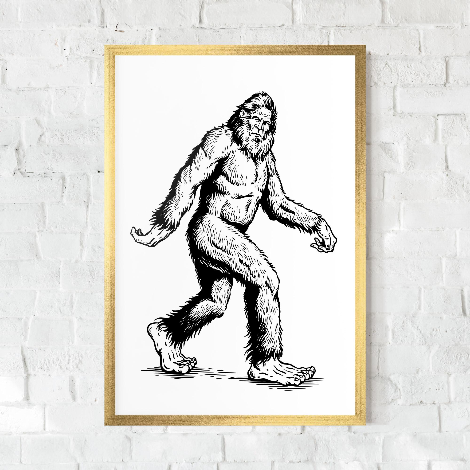 Рамкиран постер Yeti mockup 0