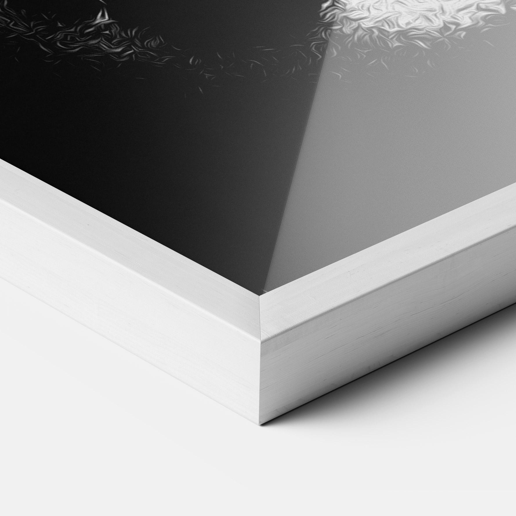 Рамкиран постер White Light Face mockup 3