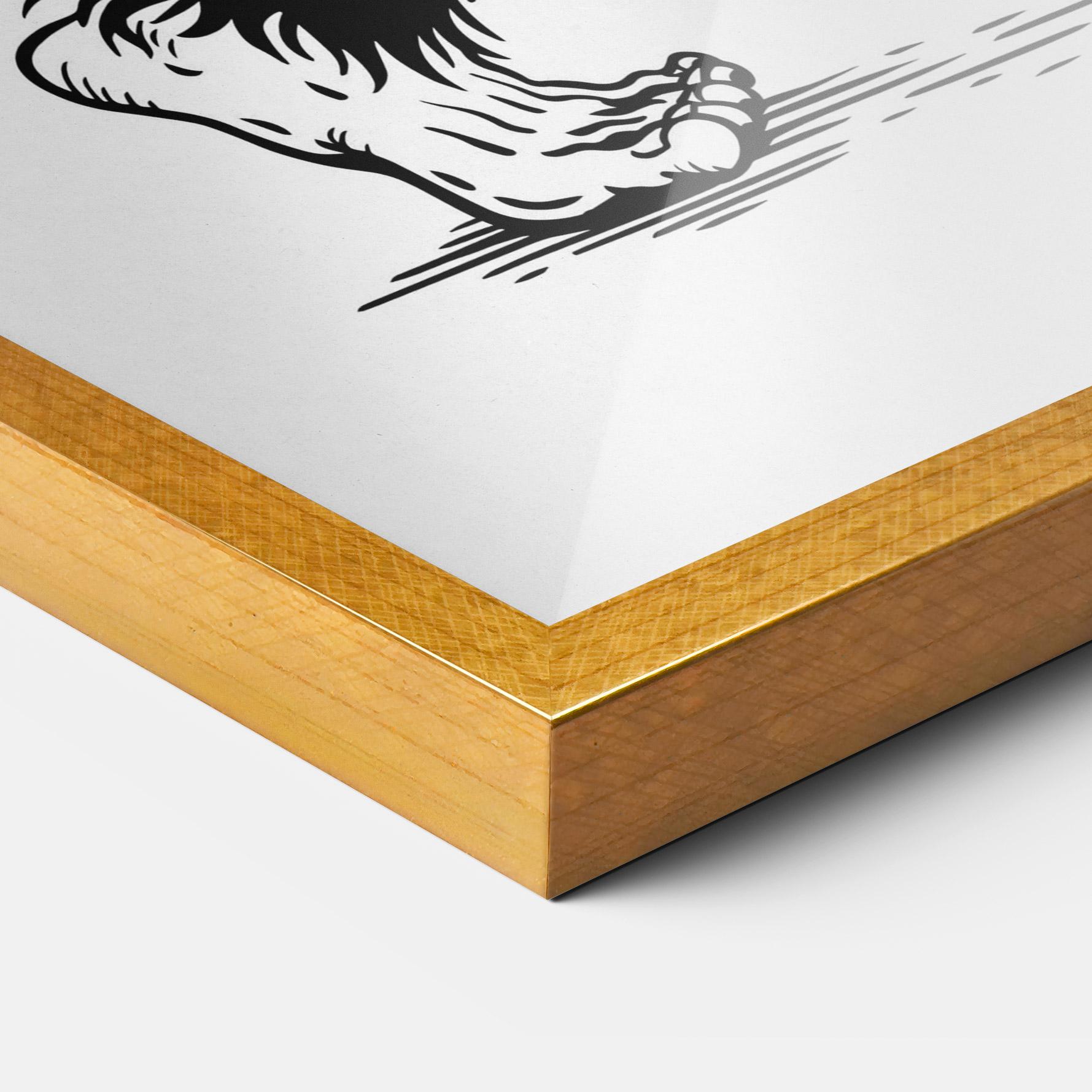 Рамкиран постер Yeti mockup 3