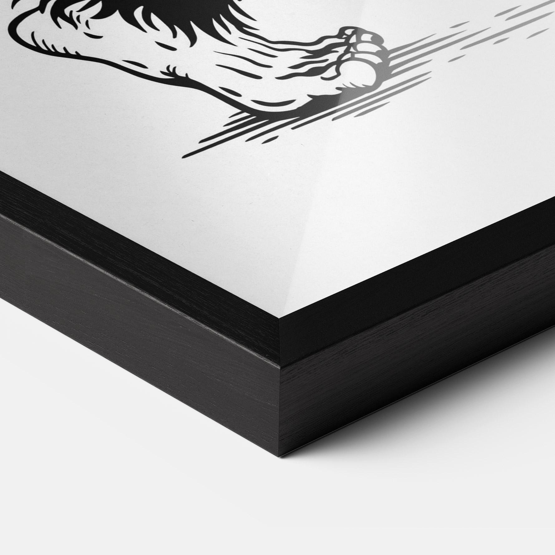 Рамкиран постер Yeti mockup 3