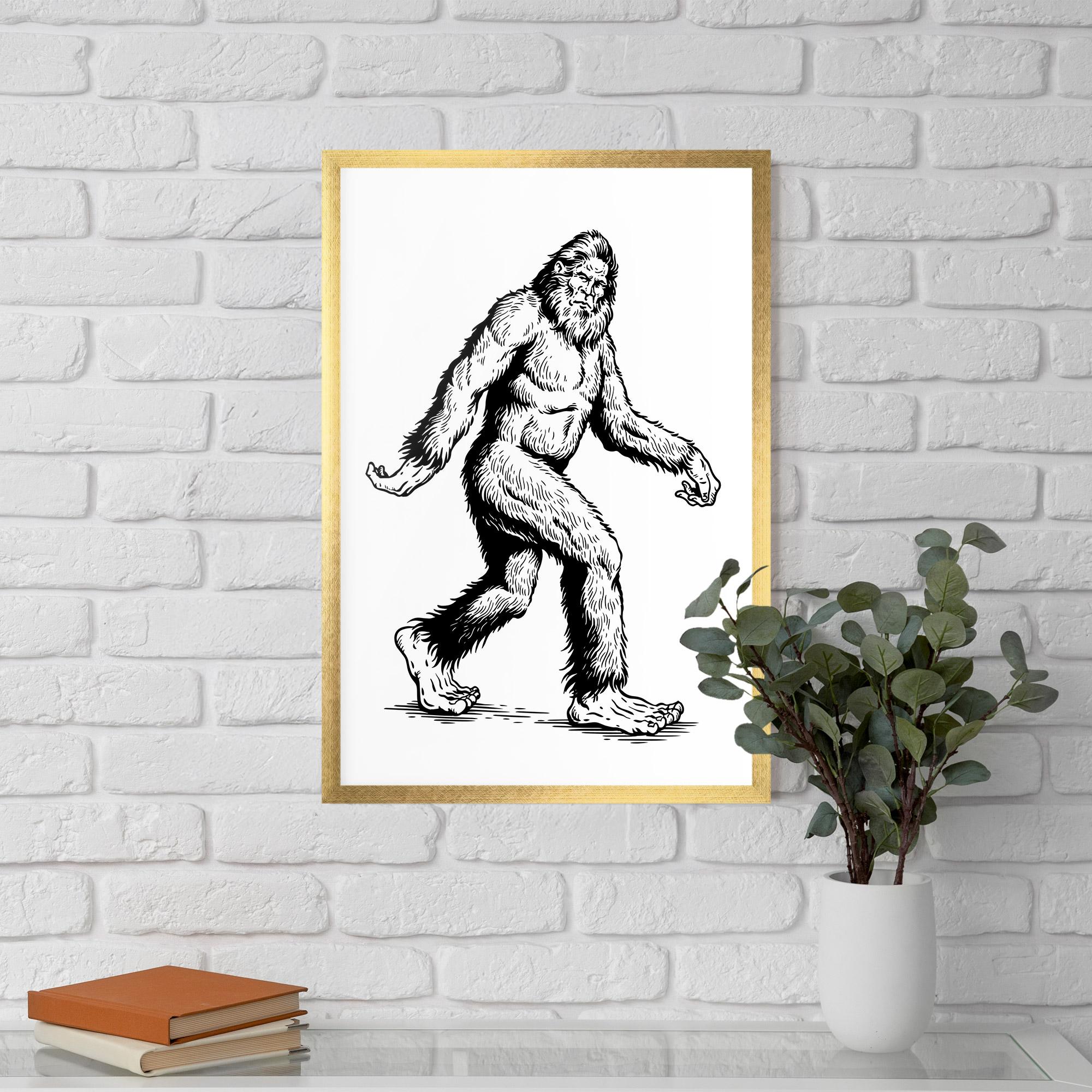 Рамкиран постер Yeti mockup 5