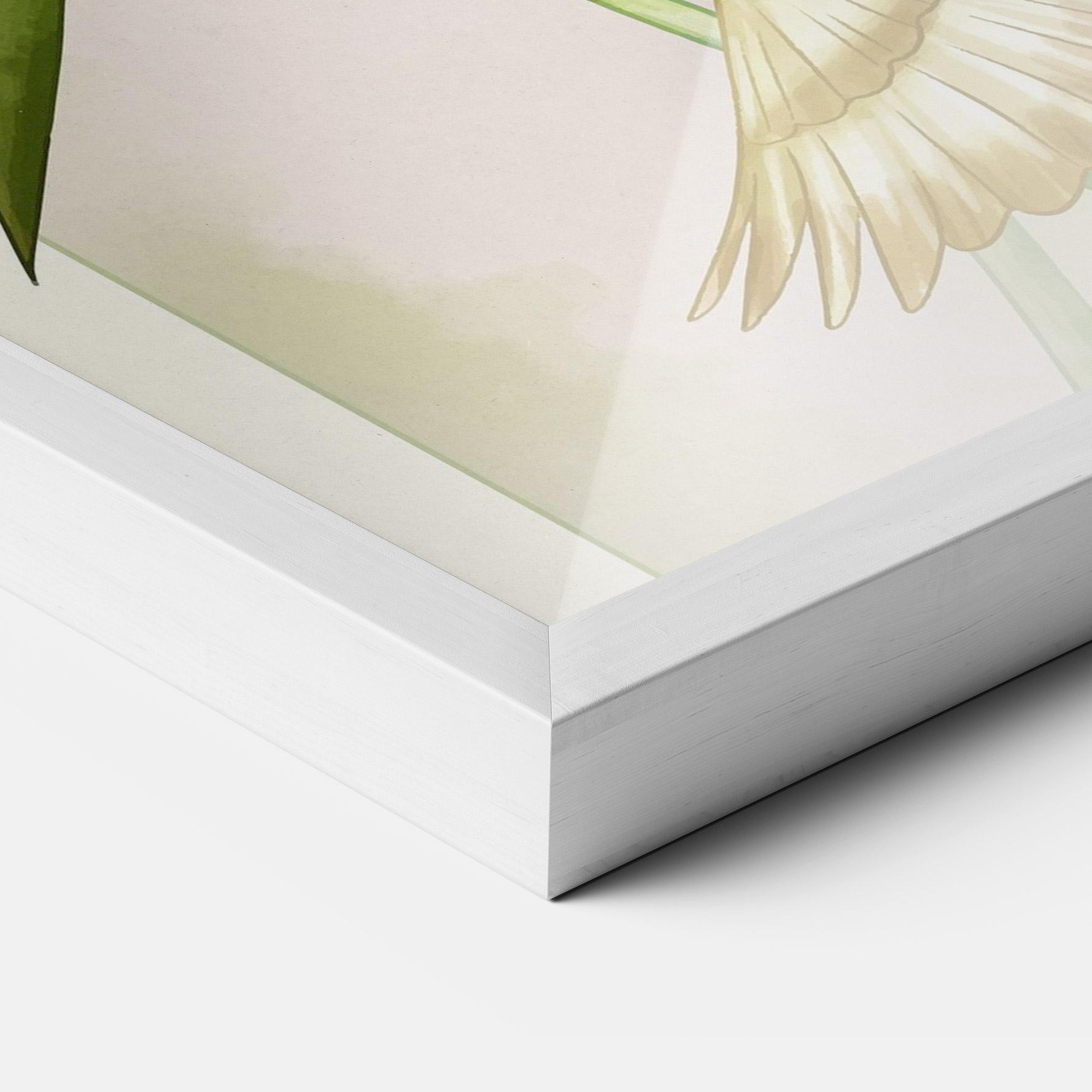 Рамкиран постер Asiatic Blue Birds mockup 3