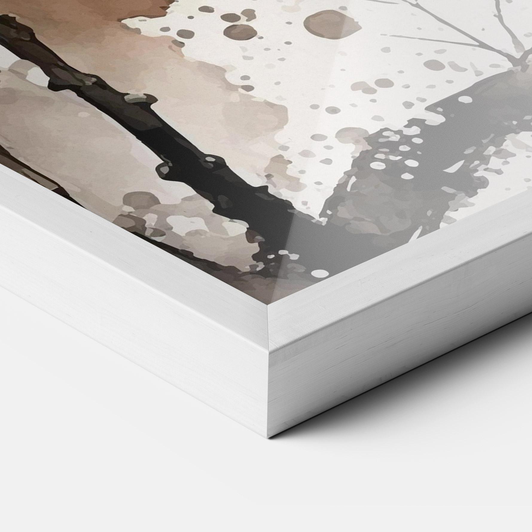 Рамкиран постер Panda Asiatic View mockup 3