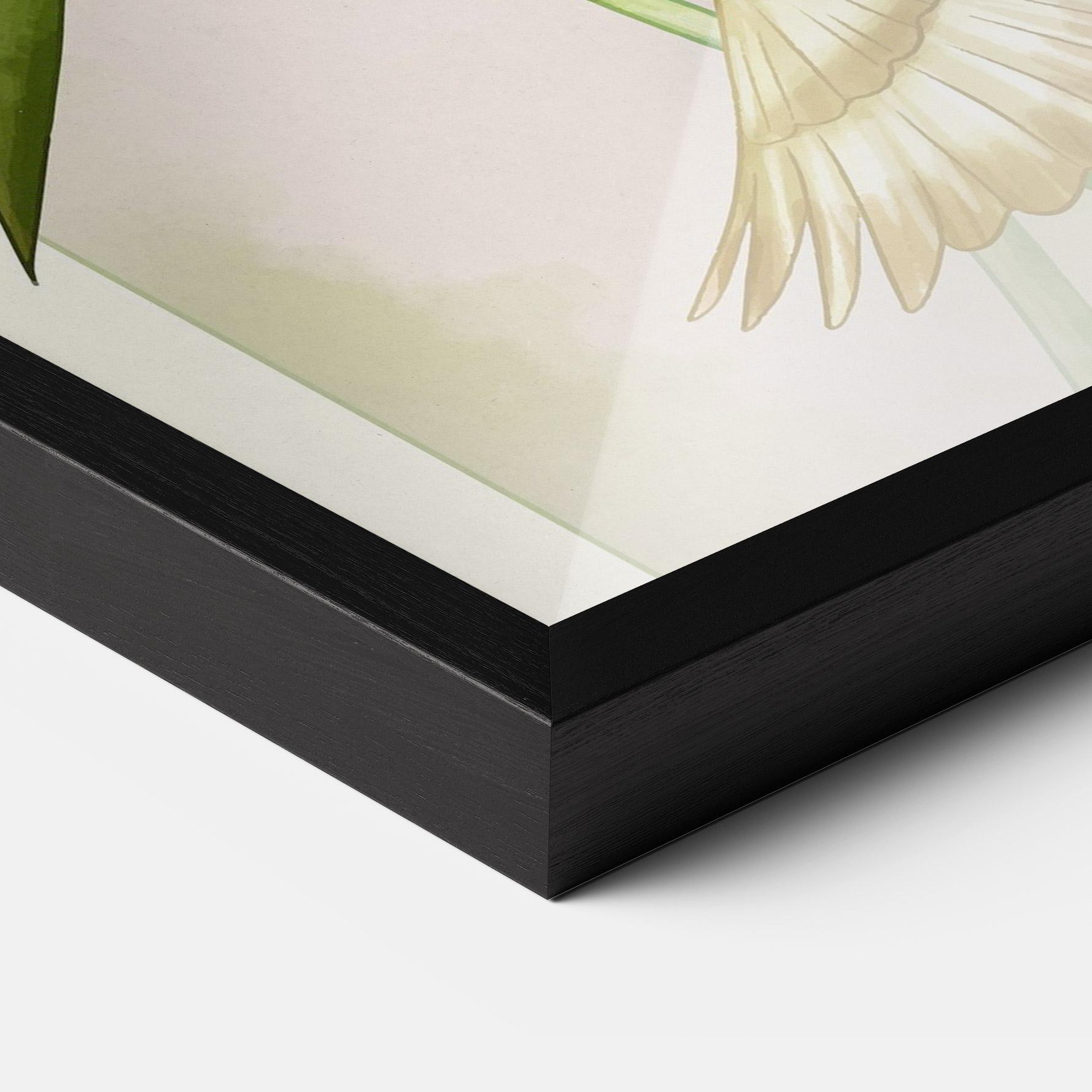 Рамкиран постер Asiatic Blue Birds mockup 3