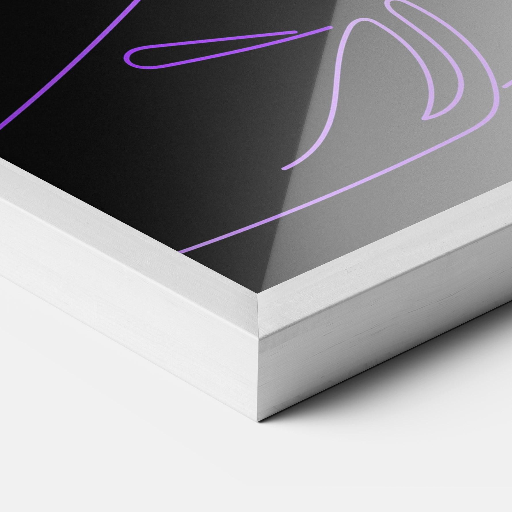 Рамкиран постер Glowing Buddha mockup 3