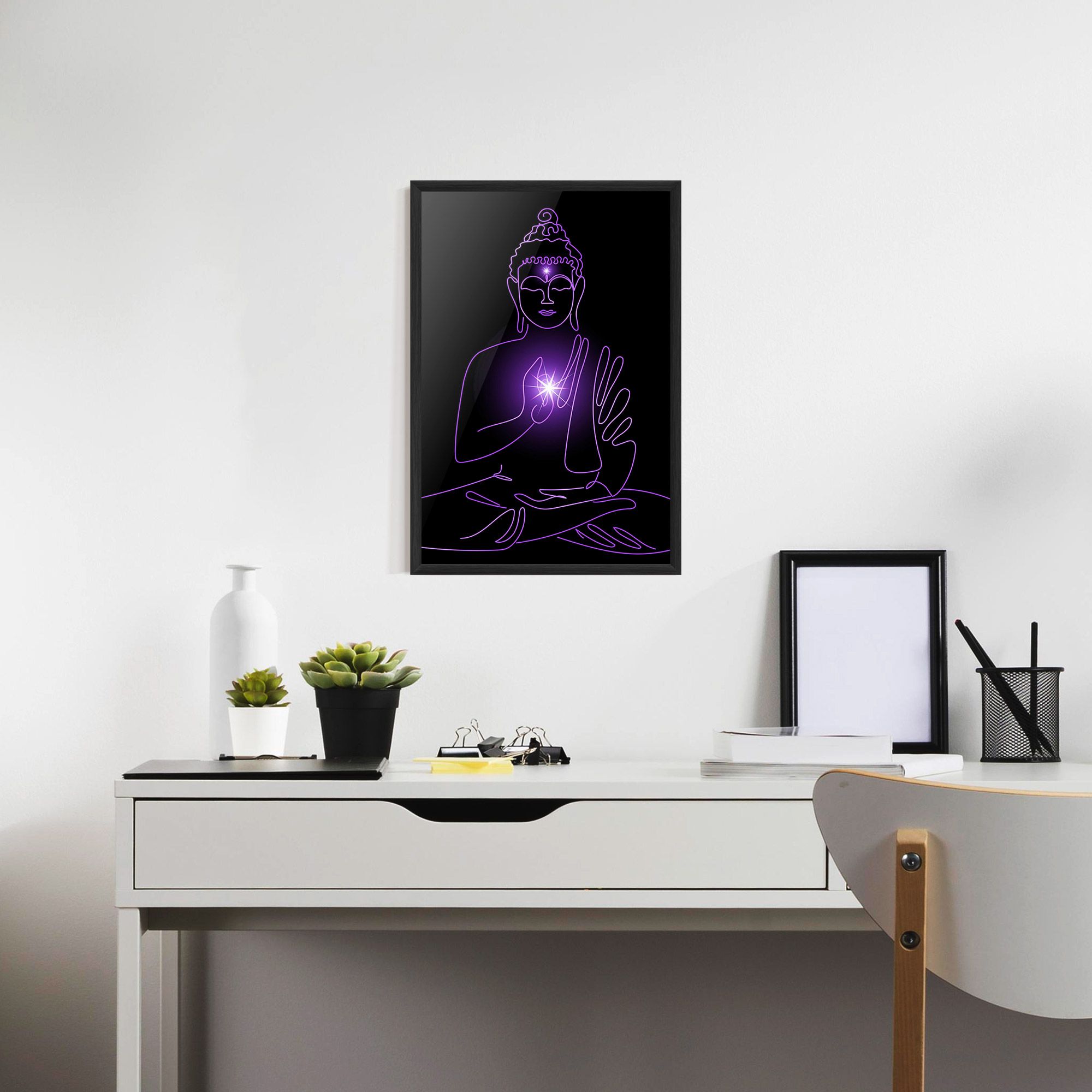 Glowing Buddha mockup 7