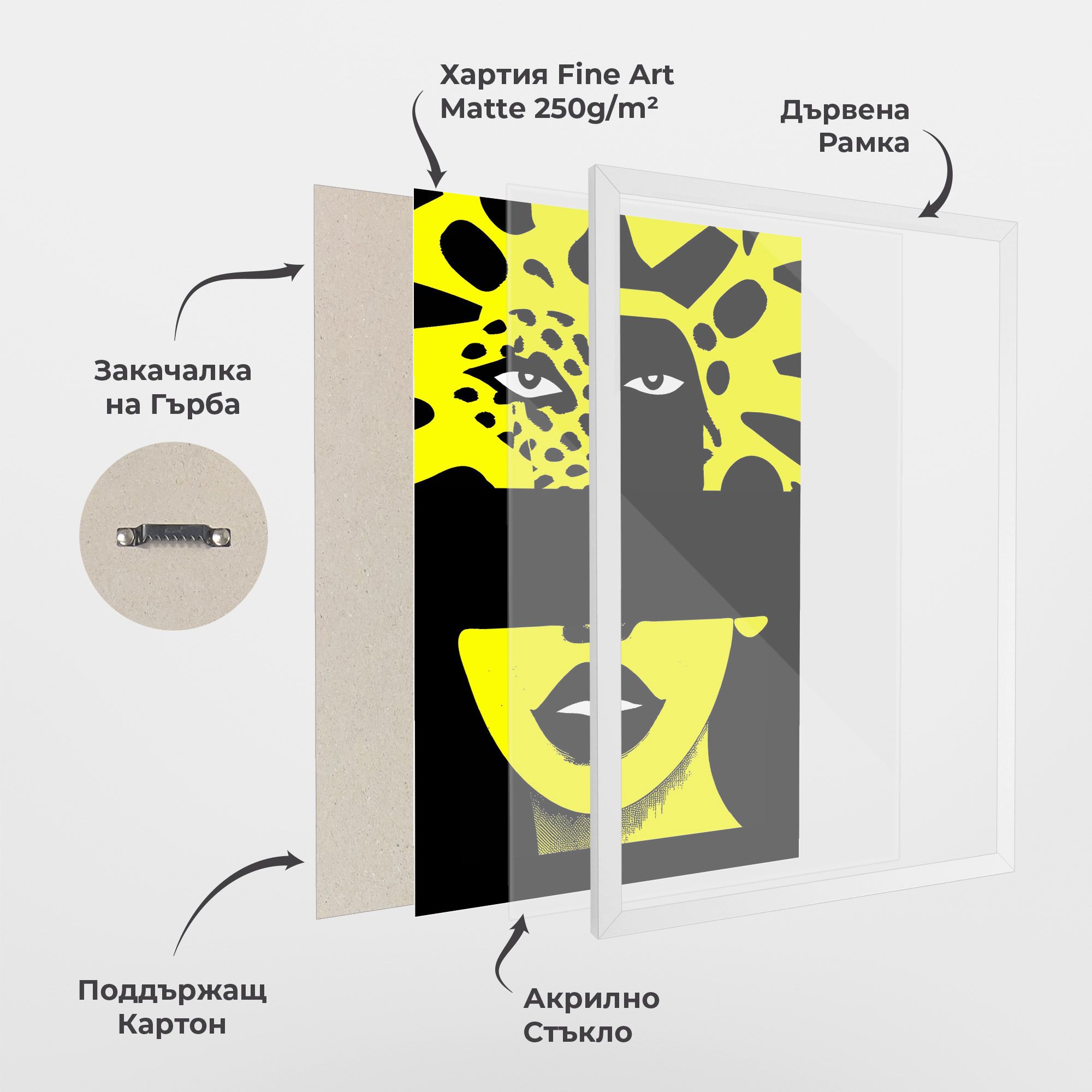 Jaguar Woman Art mockup 1