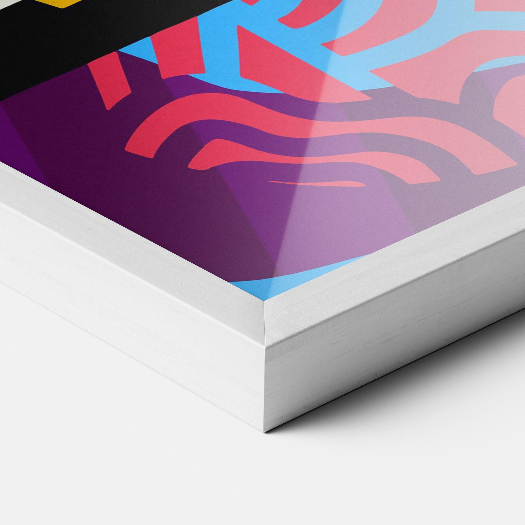 Рамкиран постер Abstract Male Face mockup 3