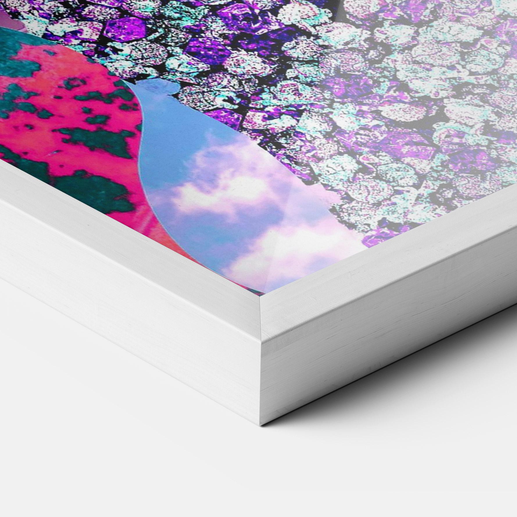 Рамкиран постер Art Collage Lady mockup 3