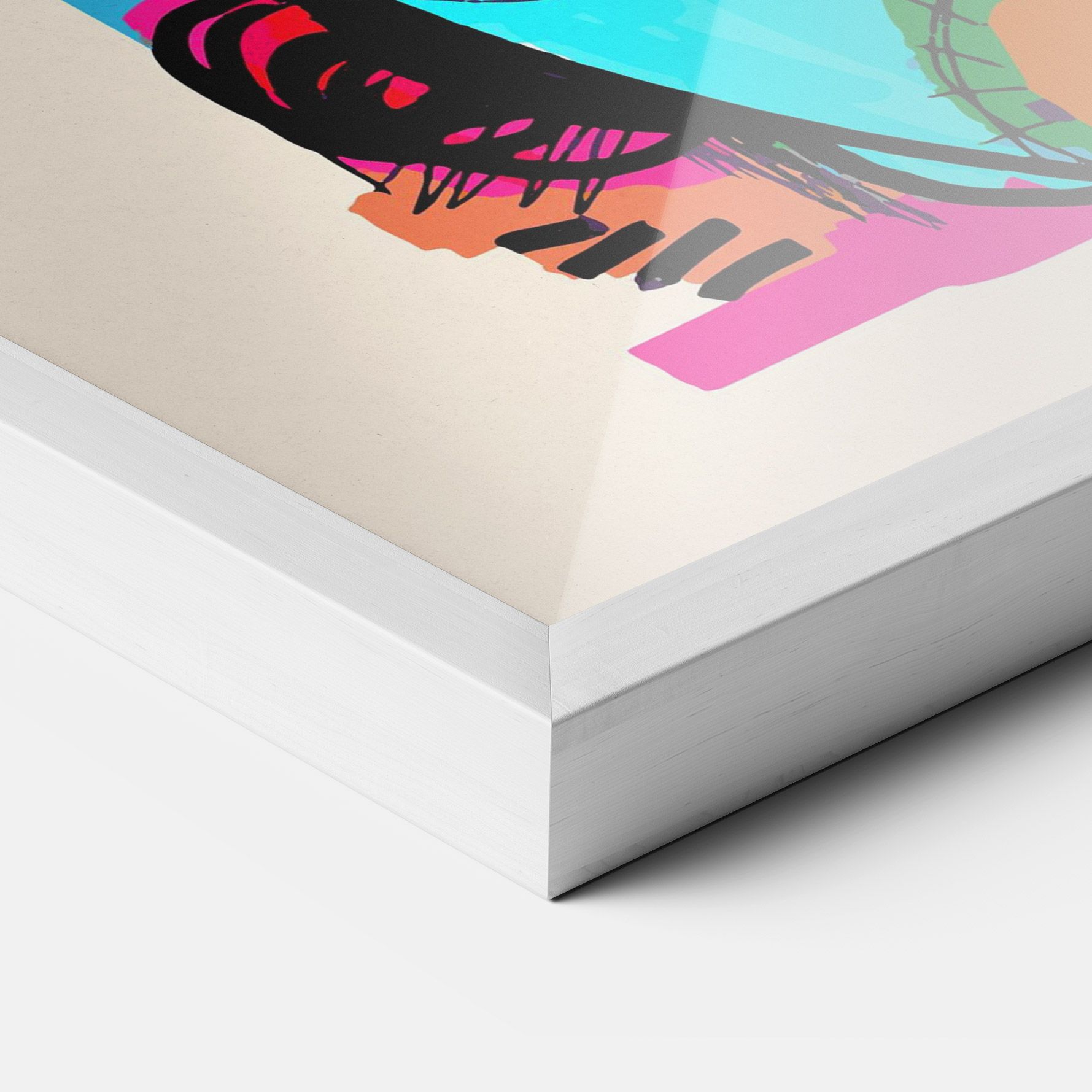 Blue Orange Faces mockup 3