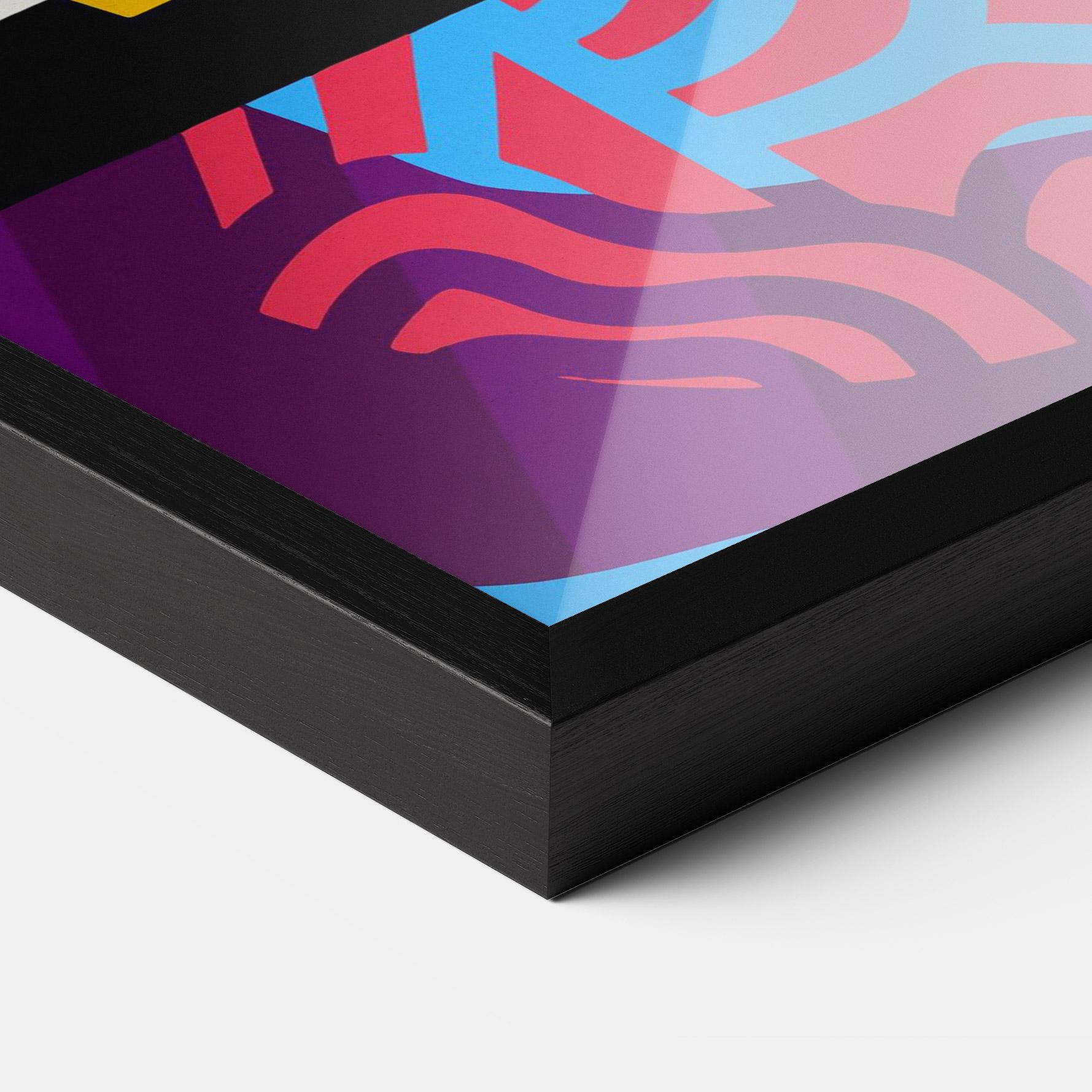 Рамкиран постер Abstract Male Face mockup 3