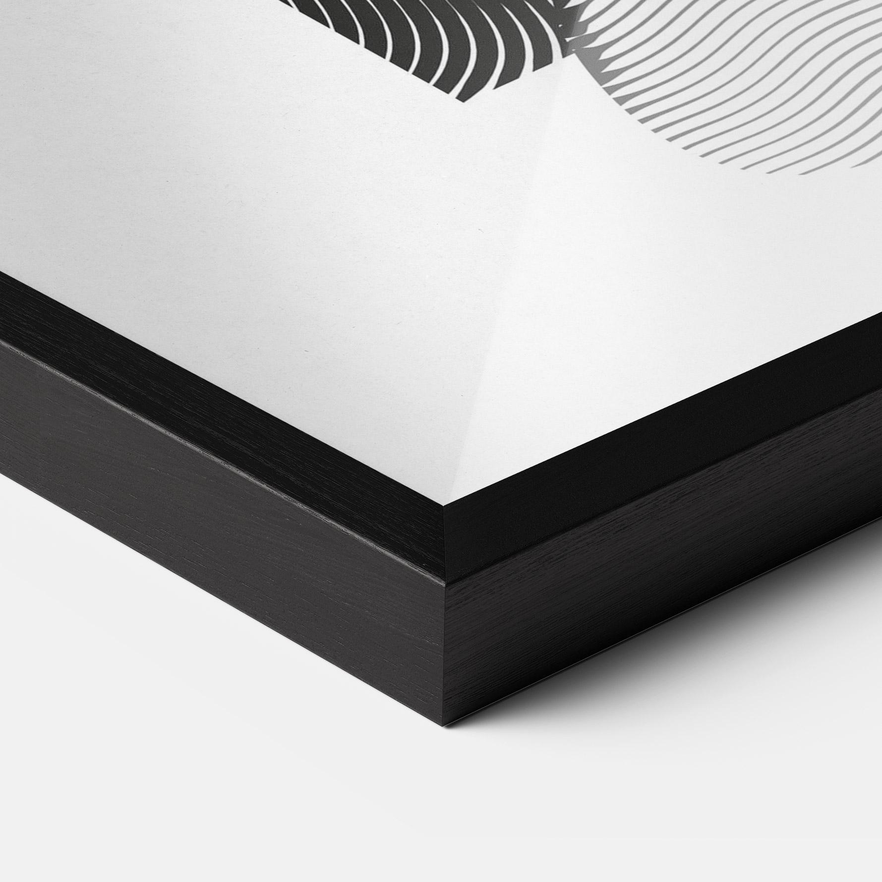 Рамкиран постер Orange Light Statue mockup 3