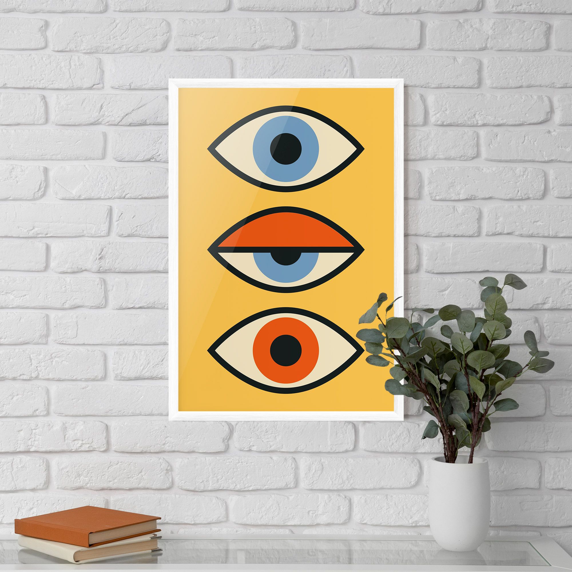Blue Orange Eye mockup 5