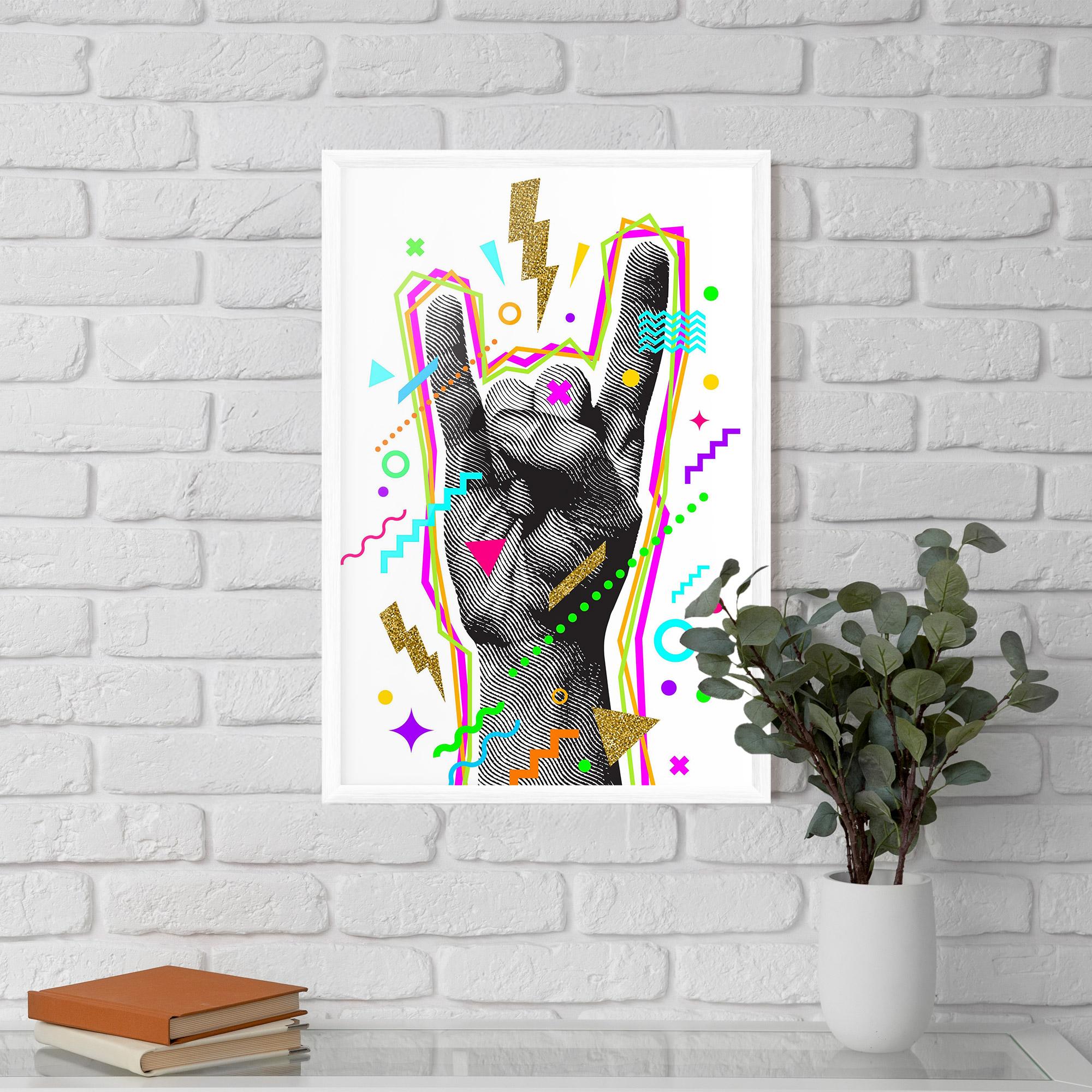 Рамкиран постер Hand Sign Art mockup 5