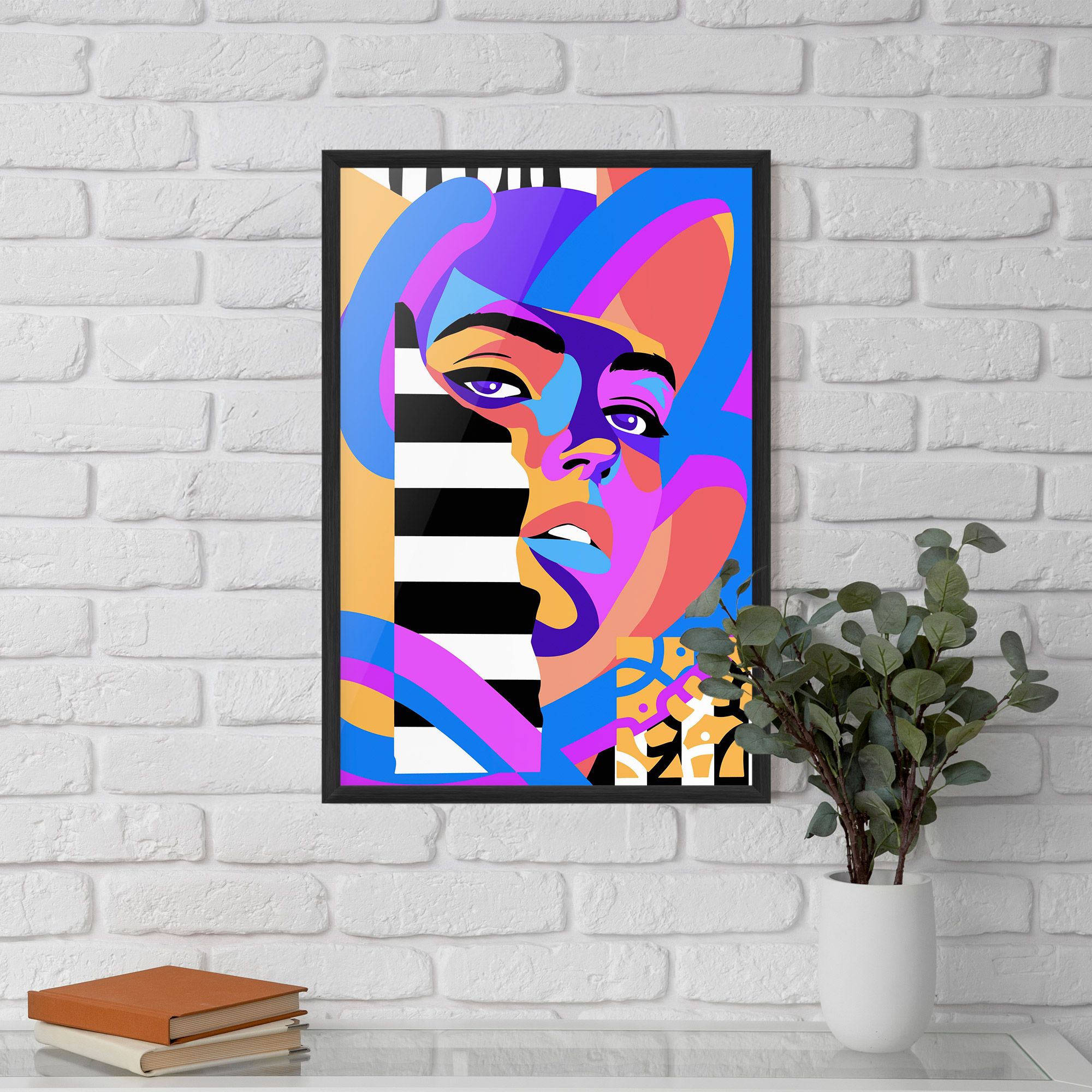 Woman Art Face mockup 5