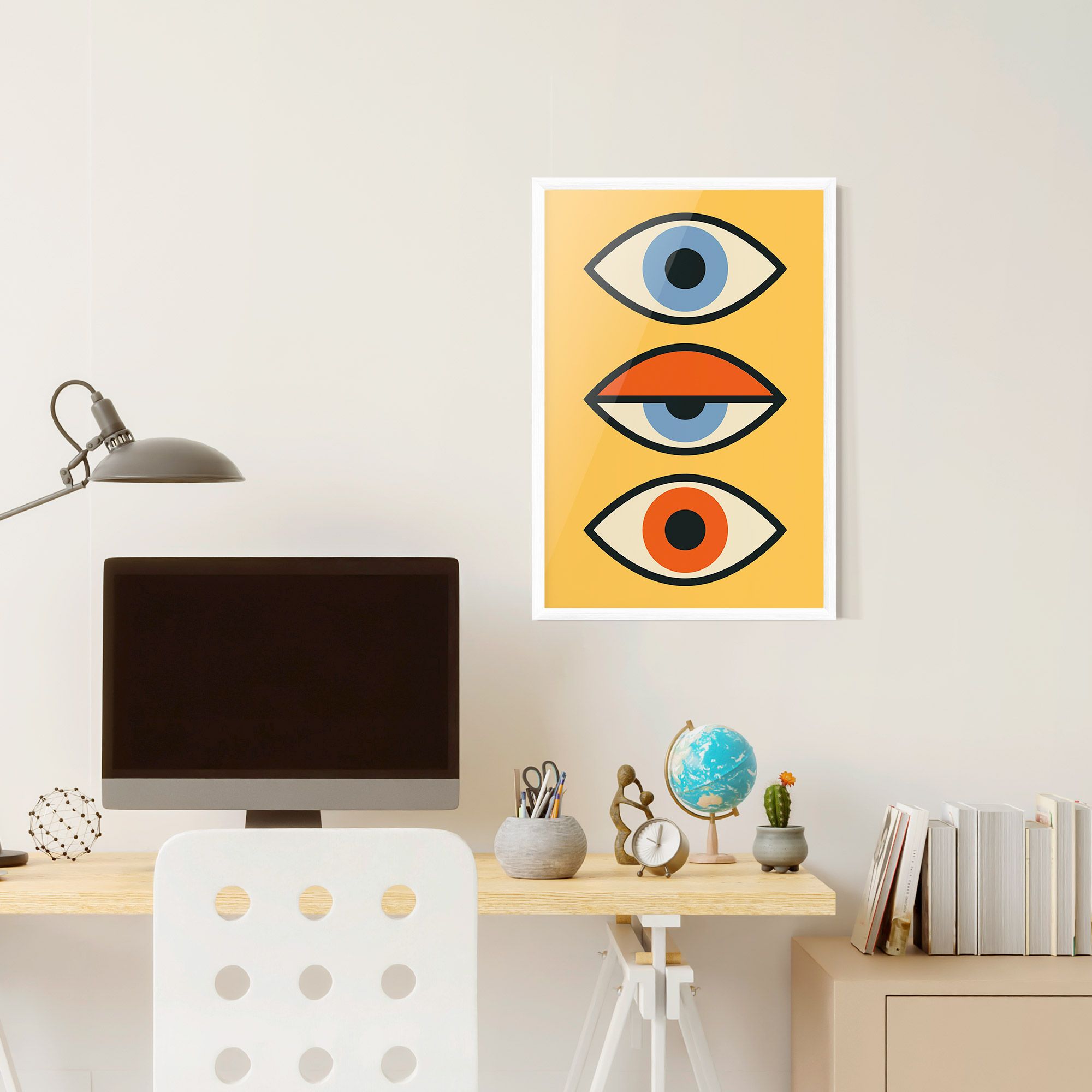Blue Orange Eye mockup 6