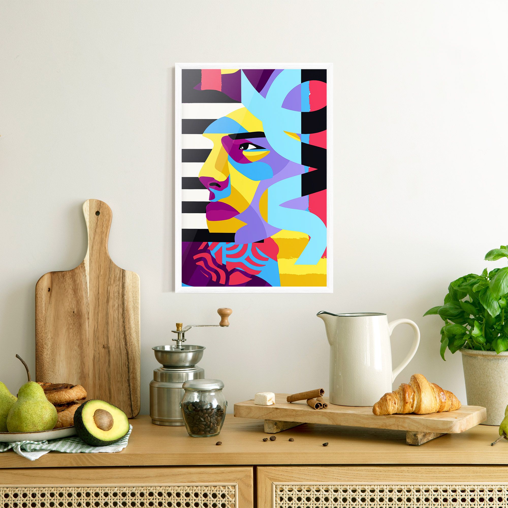 Abstract Male Face mockup 8