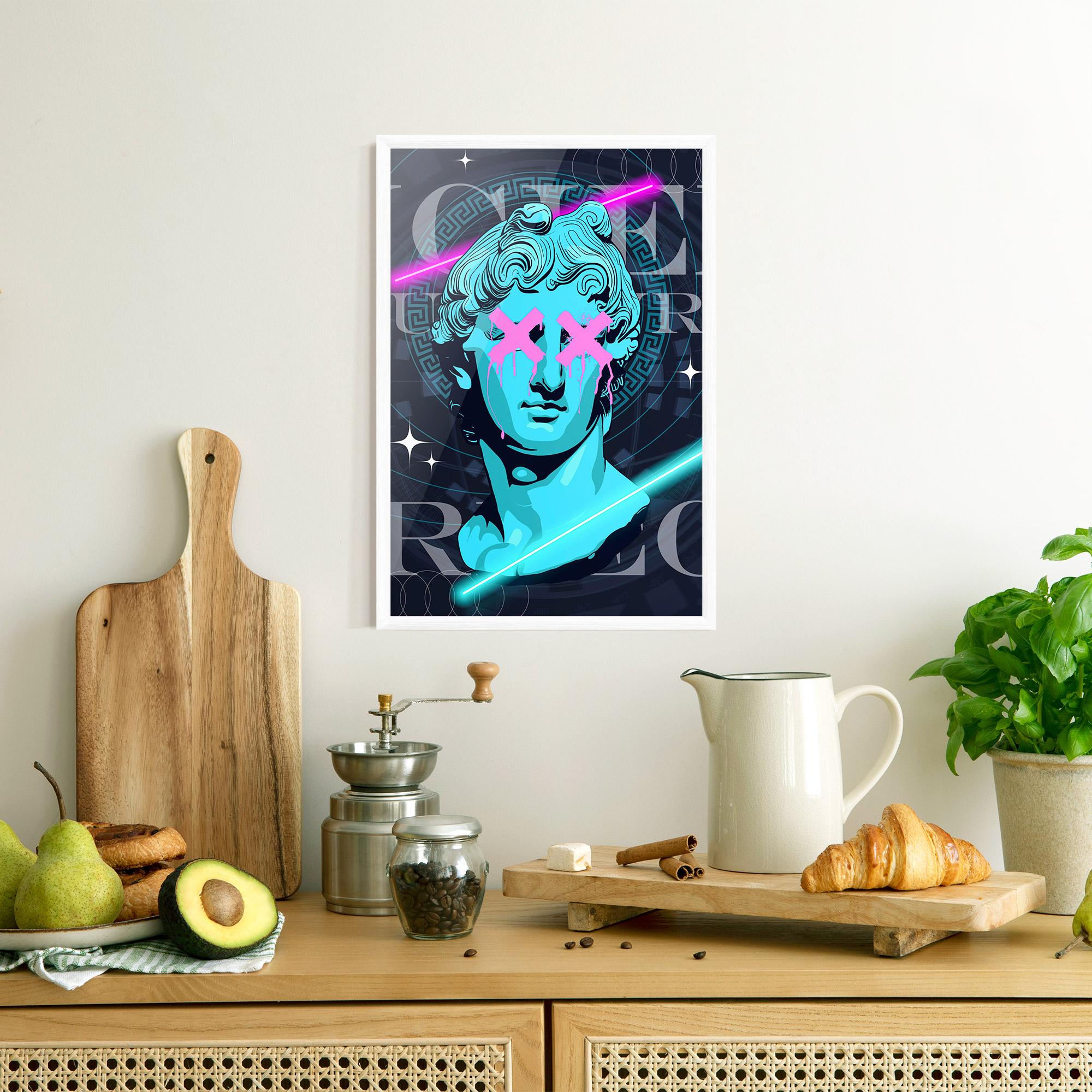 Рамкиран постер Sculptures mockup 8