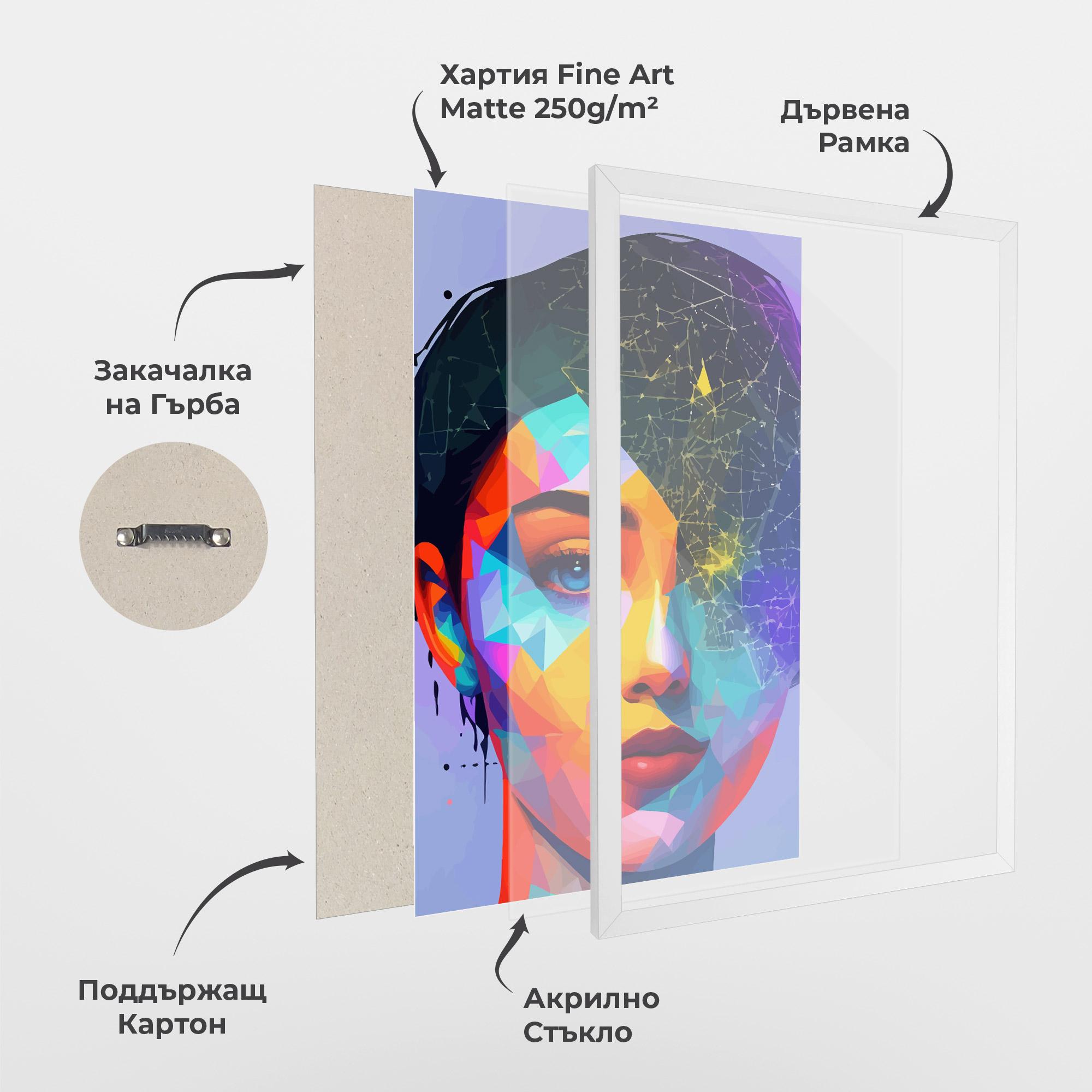 Рамкиран постер Internet Hyperrealism mockup 1