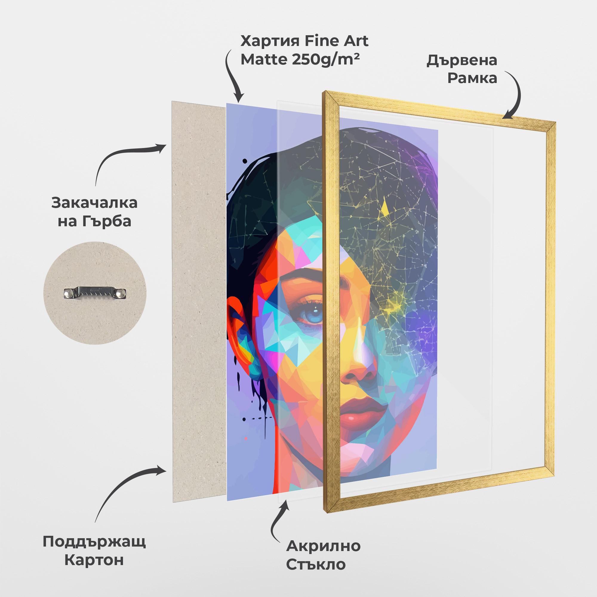 Рамкиран постер Internet Hyperrealism mockup 1